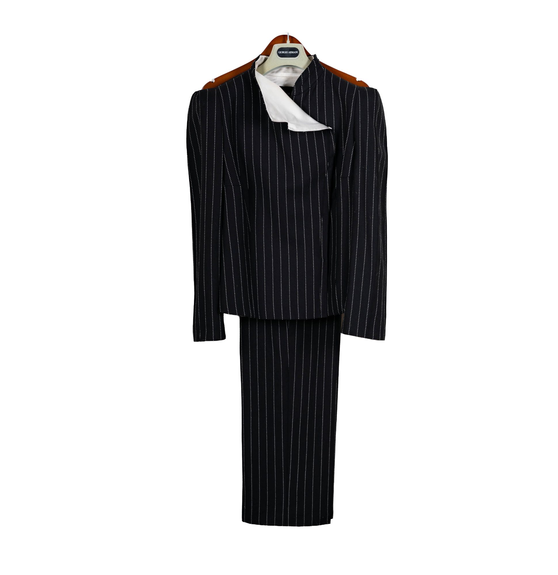 Armani Black and White Suit