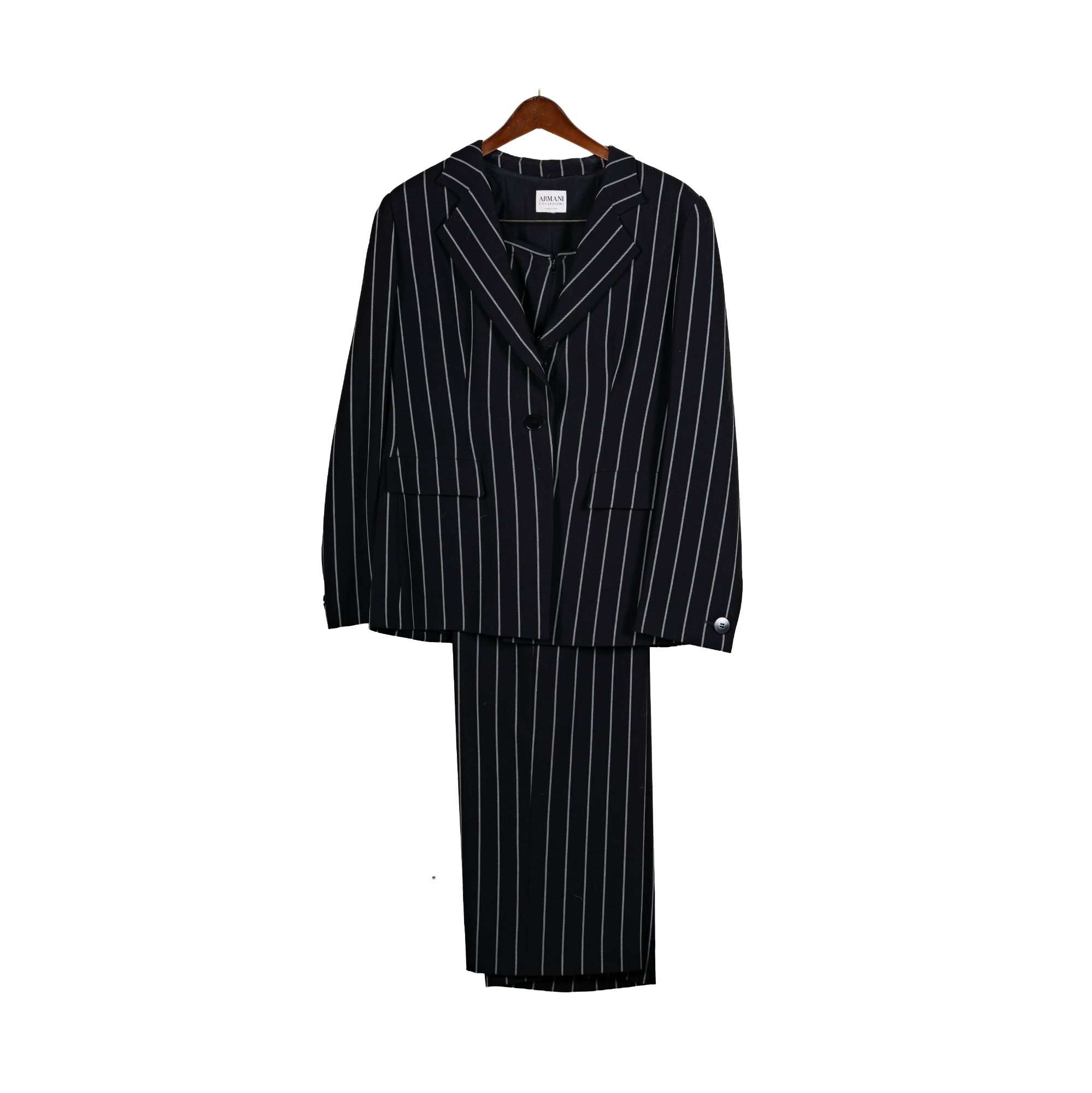 Armani Black and White Suit