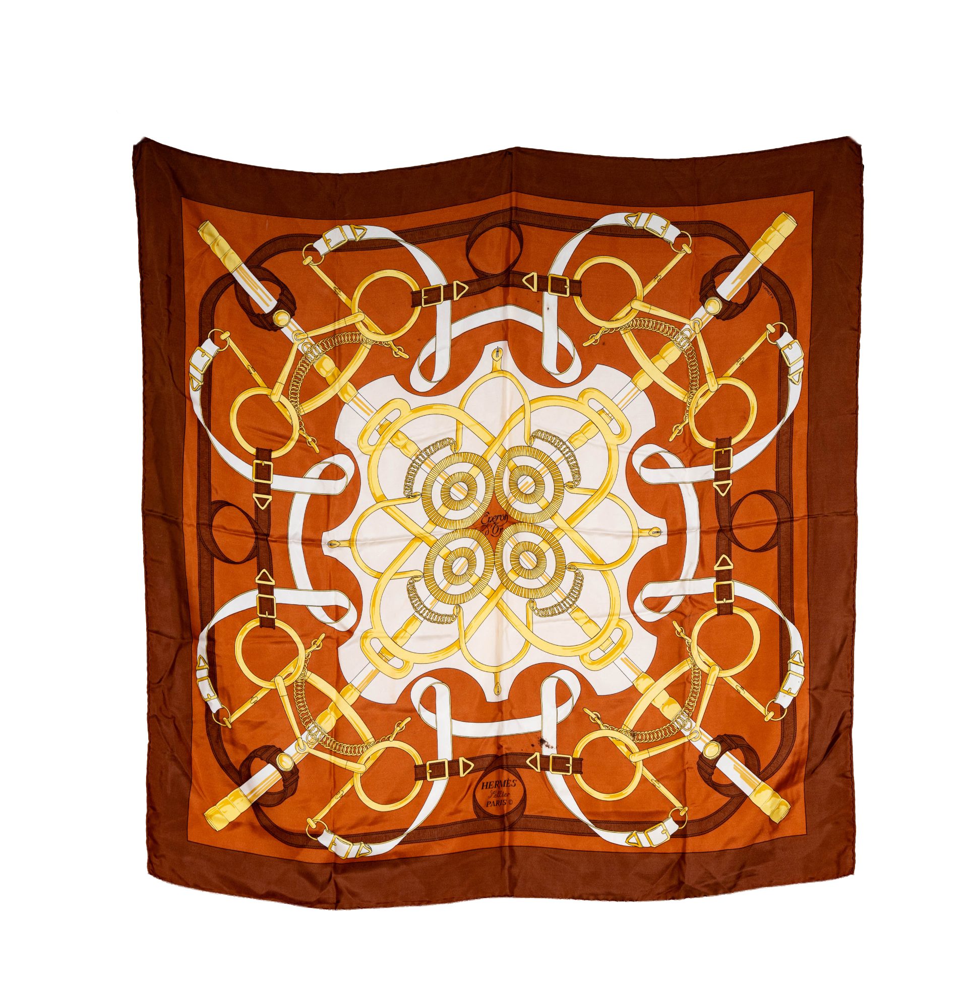 Hermes Eperon d'Or Silk Scarf