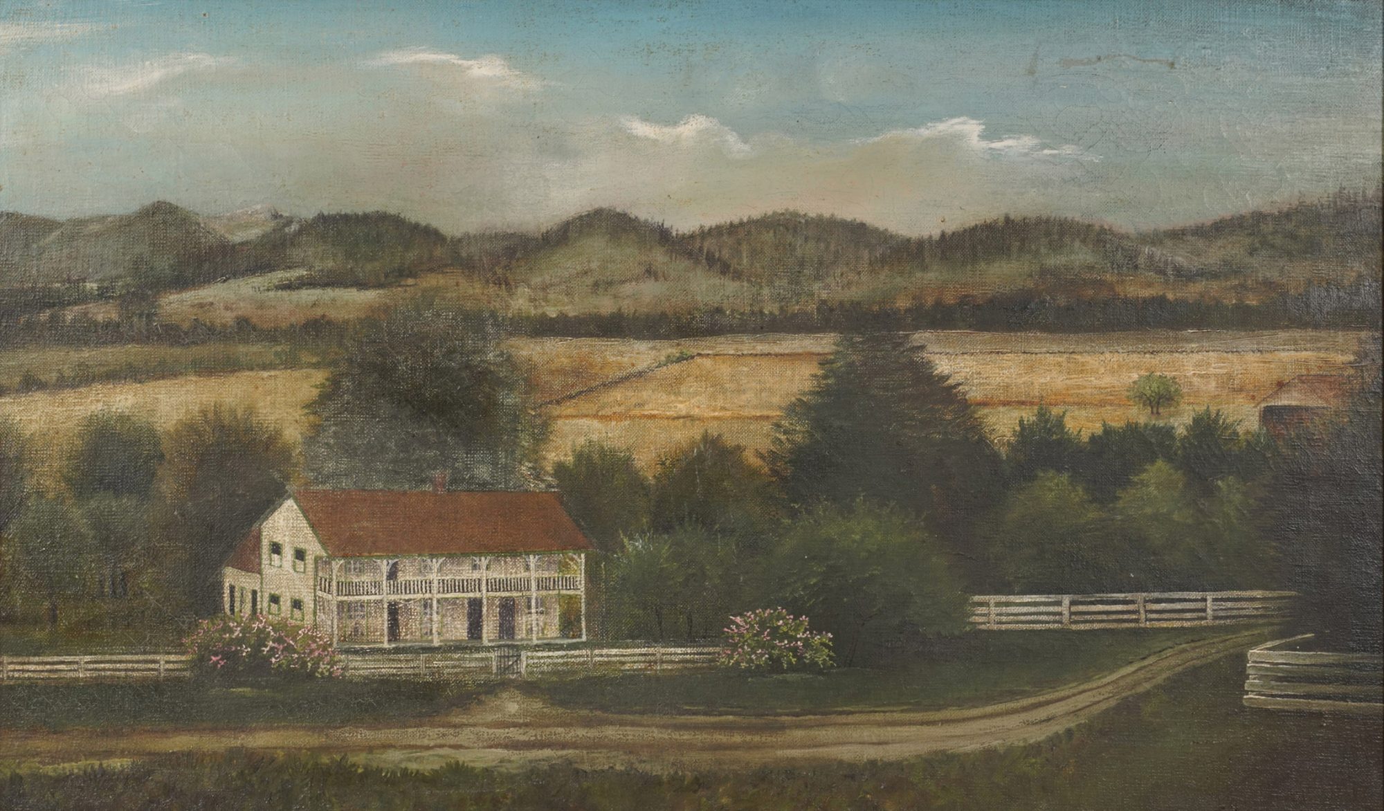 Countryside Homestead Painting