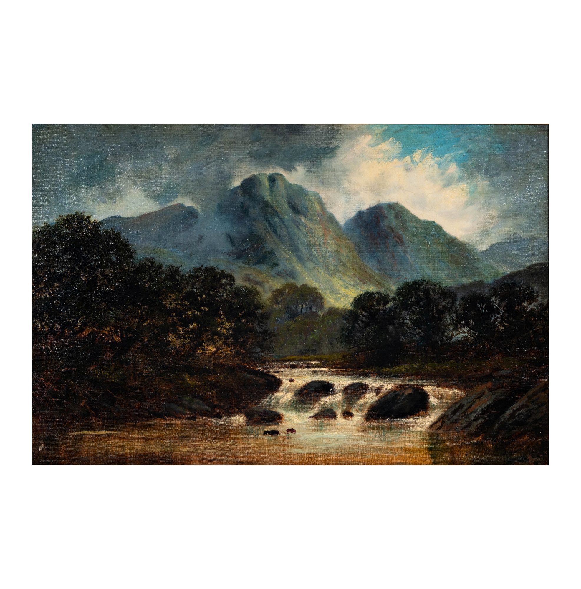 Henry Bates (H.B) Joel, Mountain and River Scene