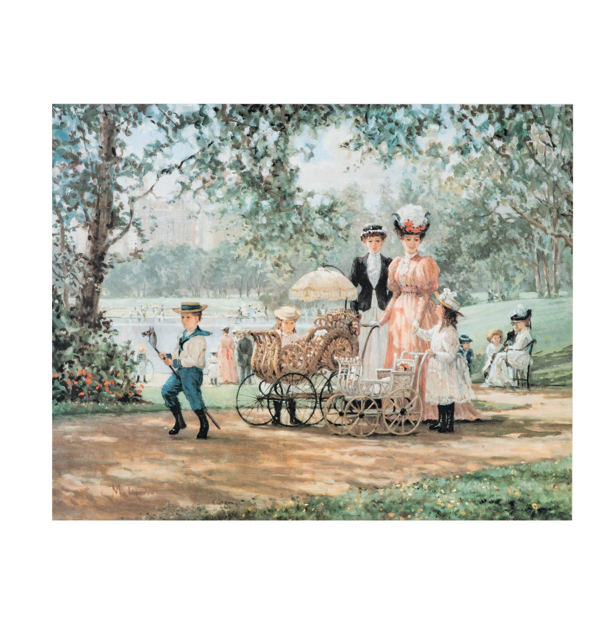 Alan Maley (1931-1995), Stroll in The Park