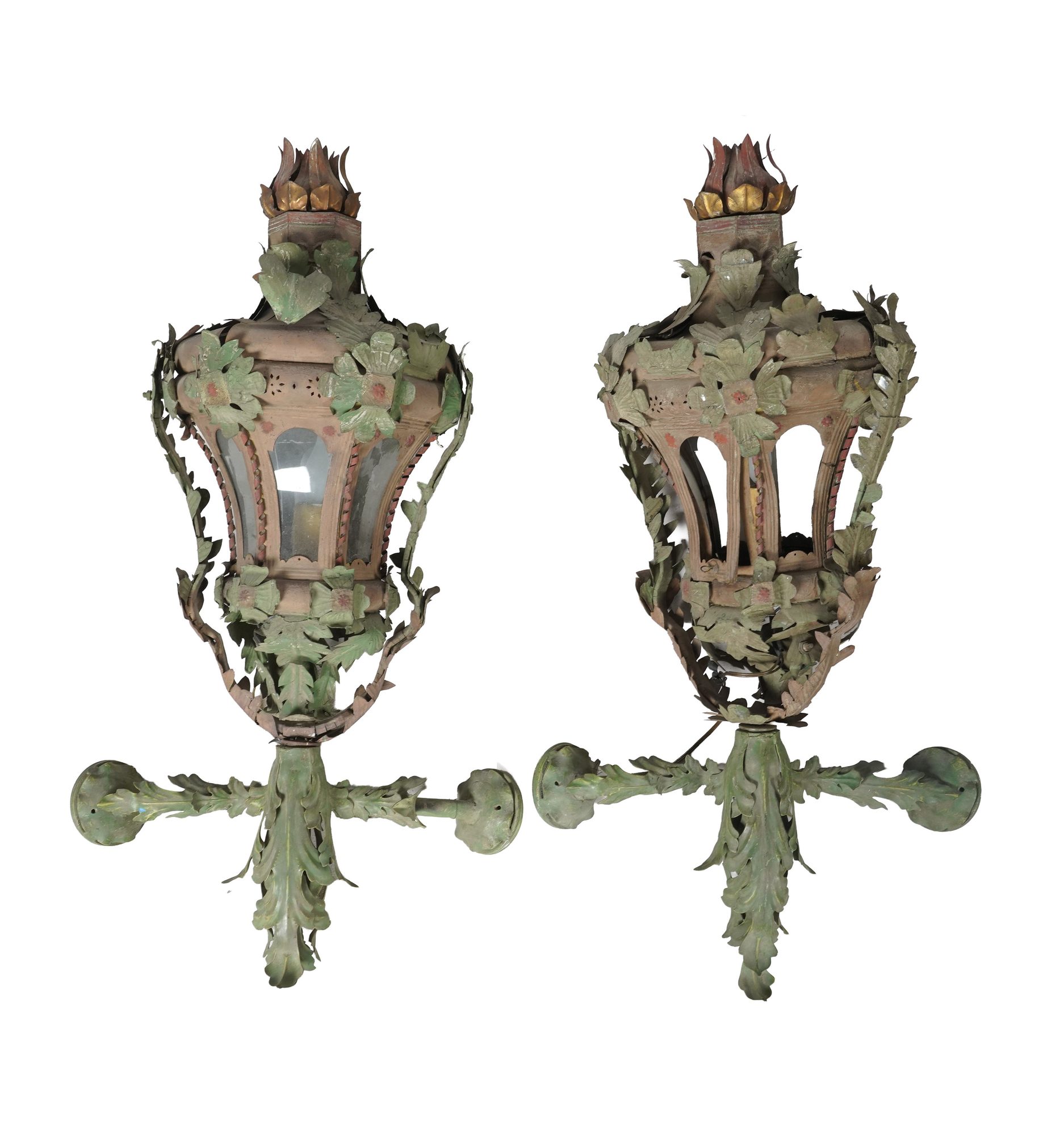 A Pair of Paul Ferrante Iron Sconces