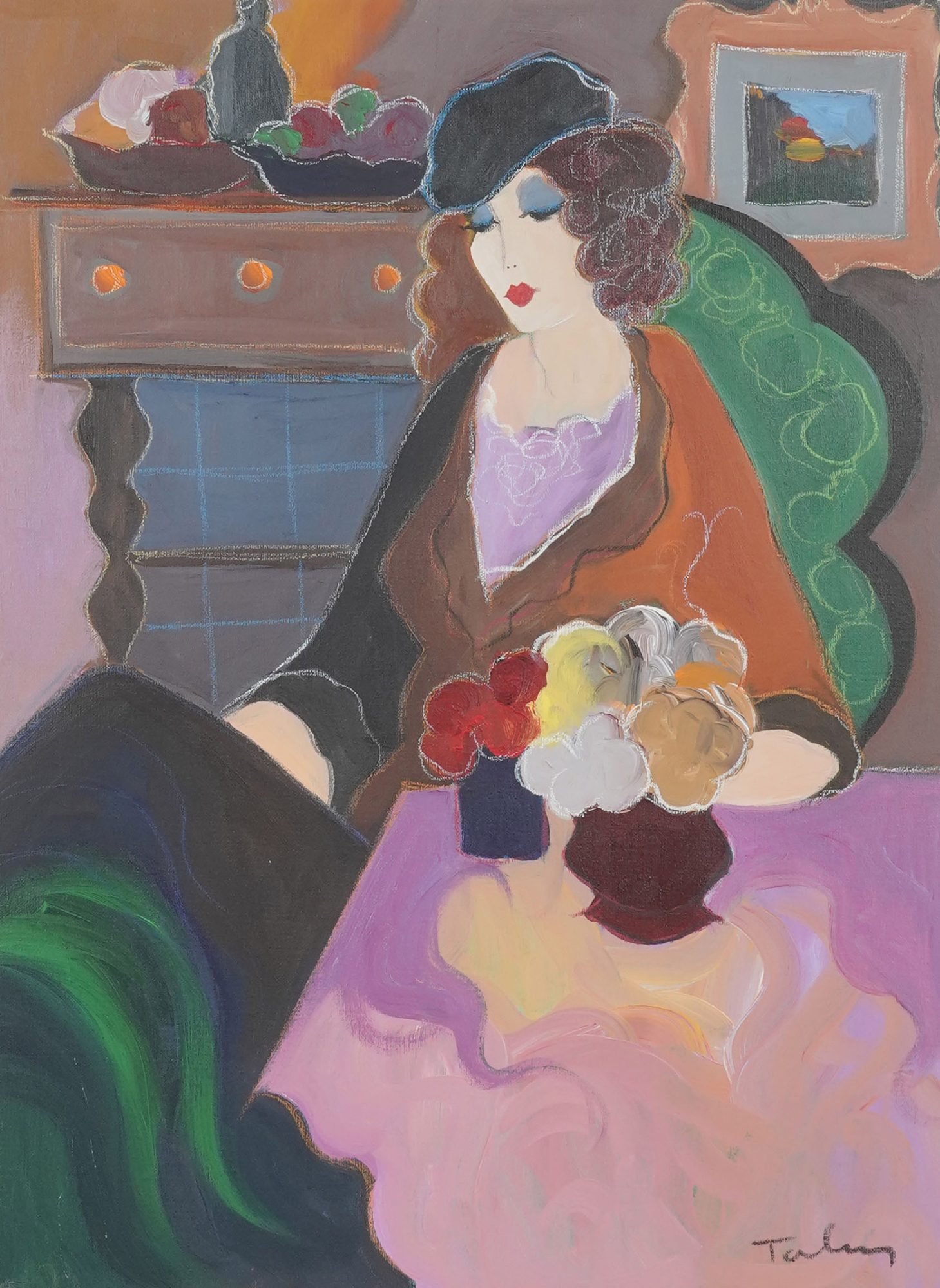 Itzchak (Isaac) Tarkay, (1935-2012), Women with Flowers