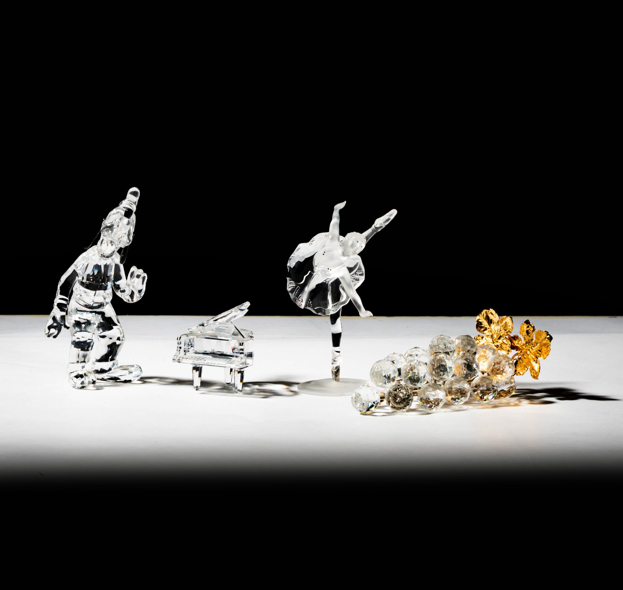 Group of Swarovski Crystal Sculptures