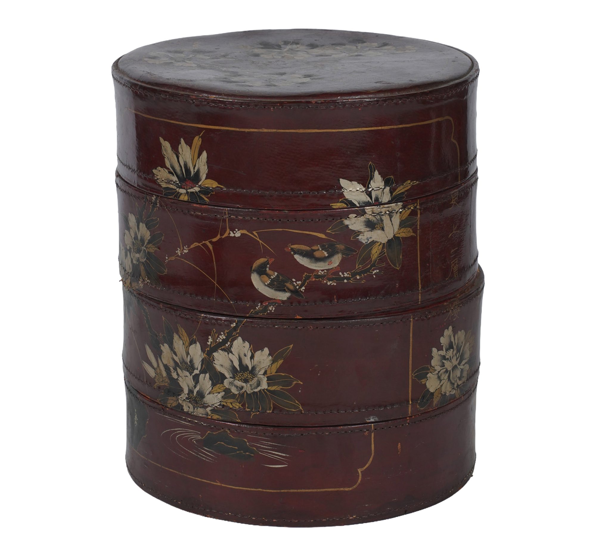 Painted Asian Tiered Box