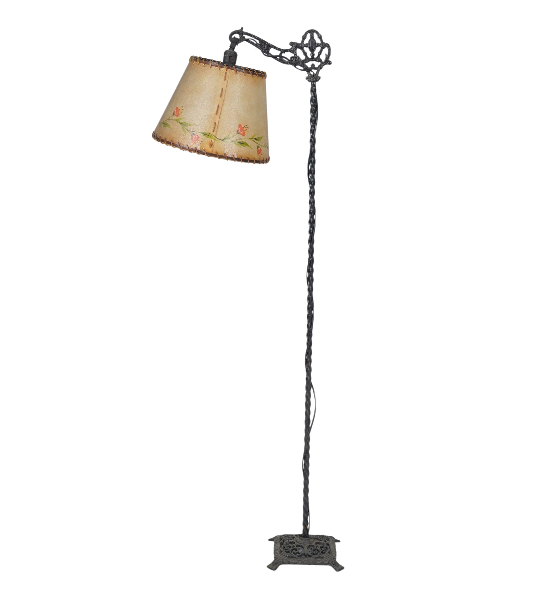 Iron Floor Lamp with Monterrey-Style Shade