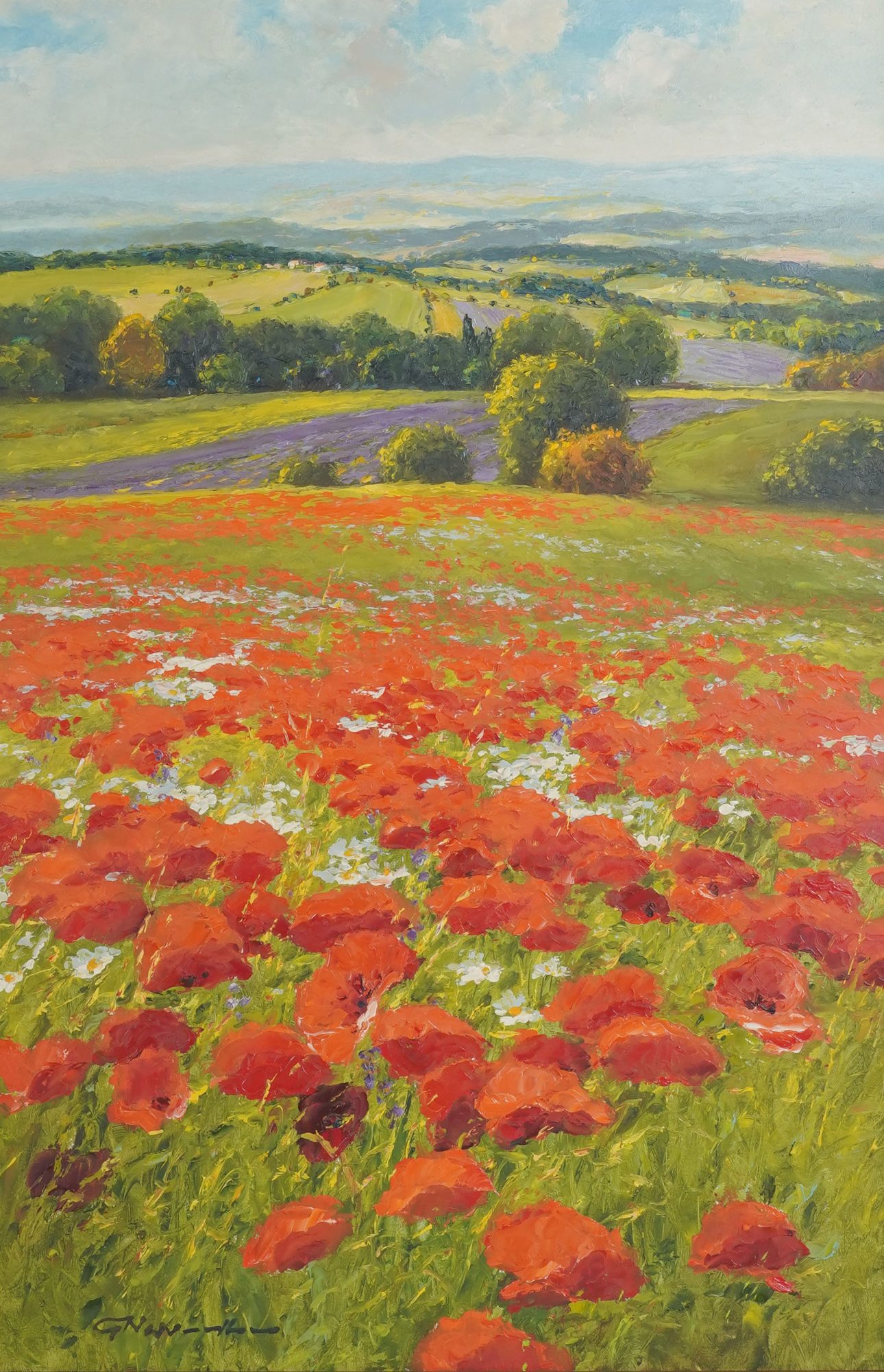 Gerhard Neswadba (Germany, b. 1941): Poppies