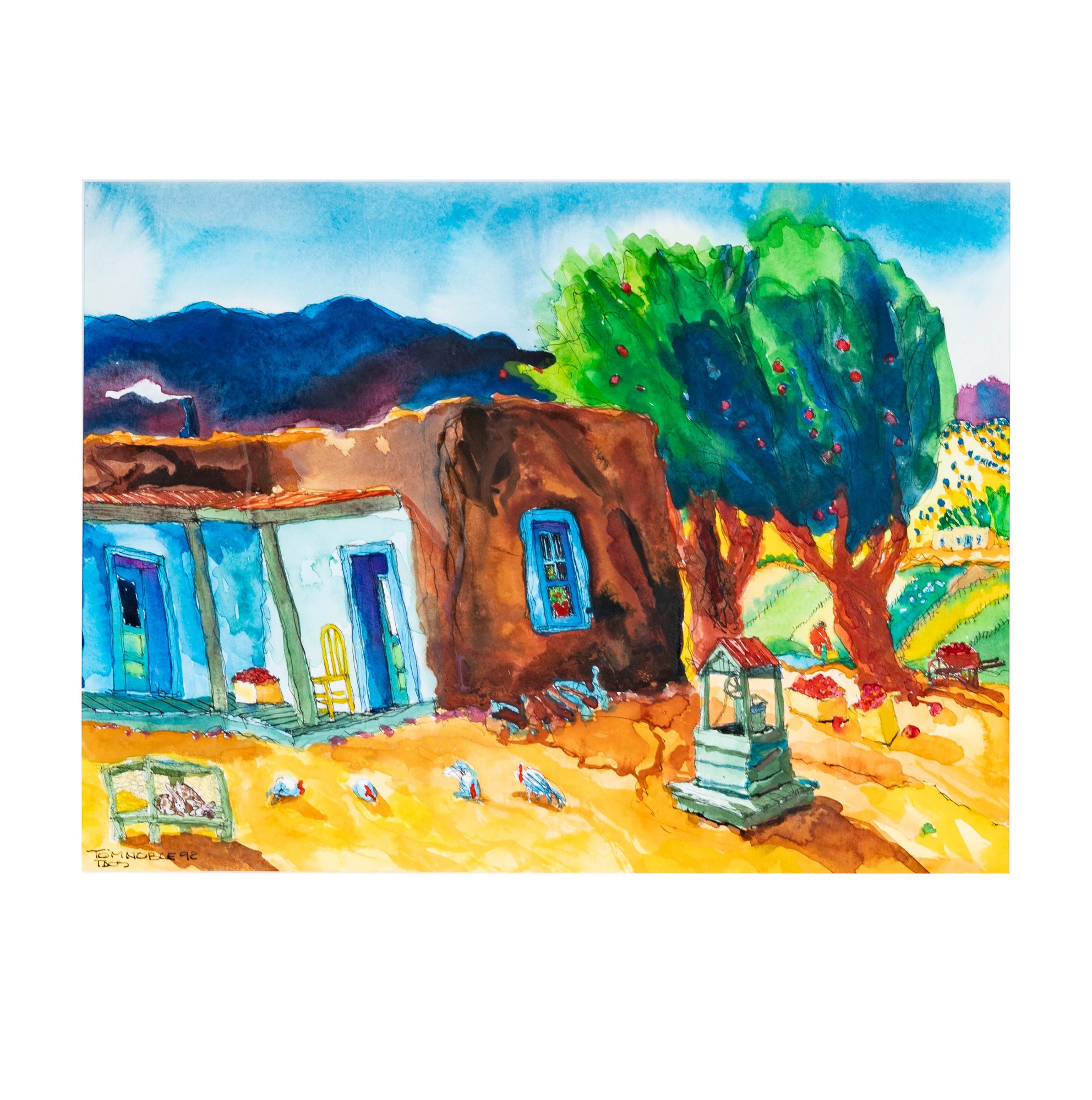 Tom Noble (1941 - 2017), Apples, Chickens, and Rabbits