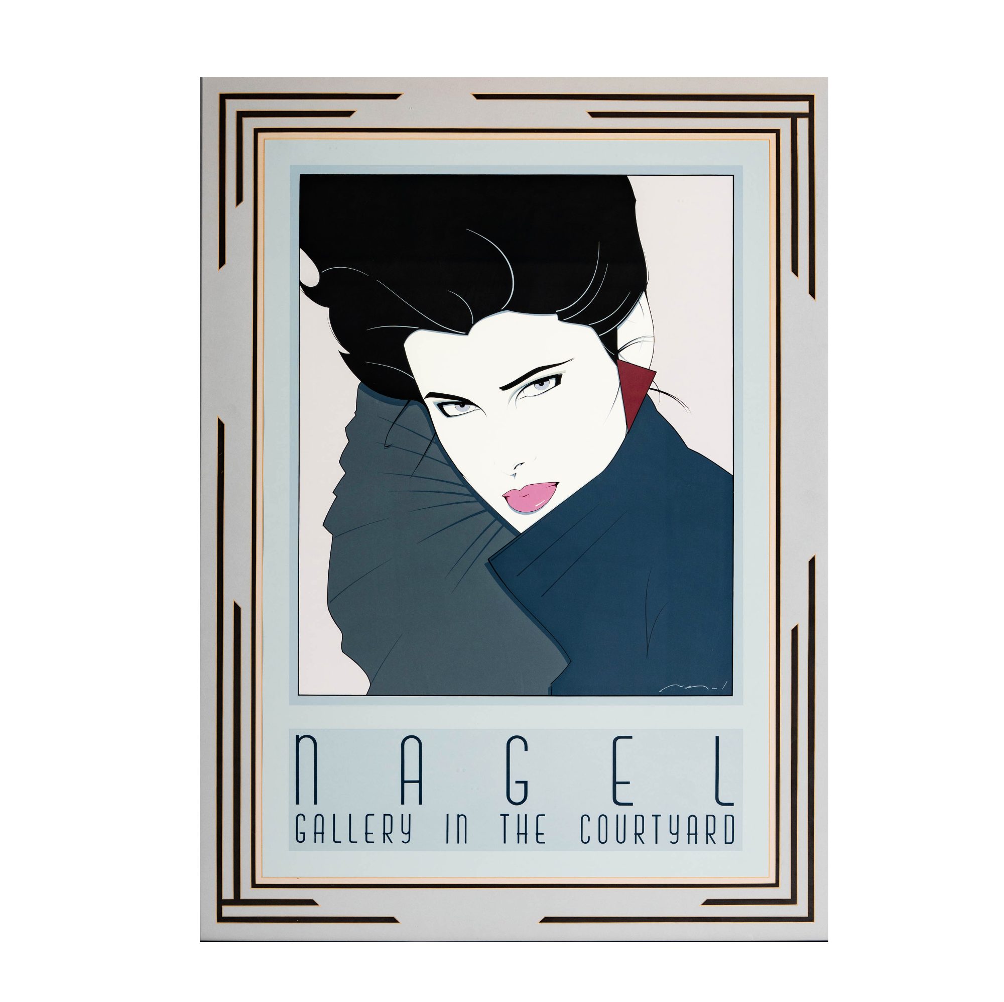 Patrick Nagel (1945-1984),Gallery In The Courtyard