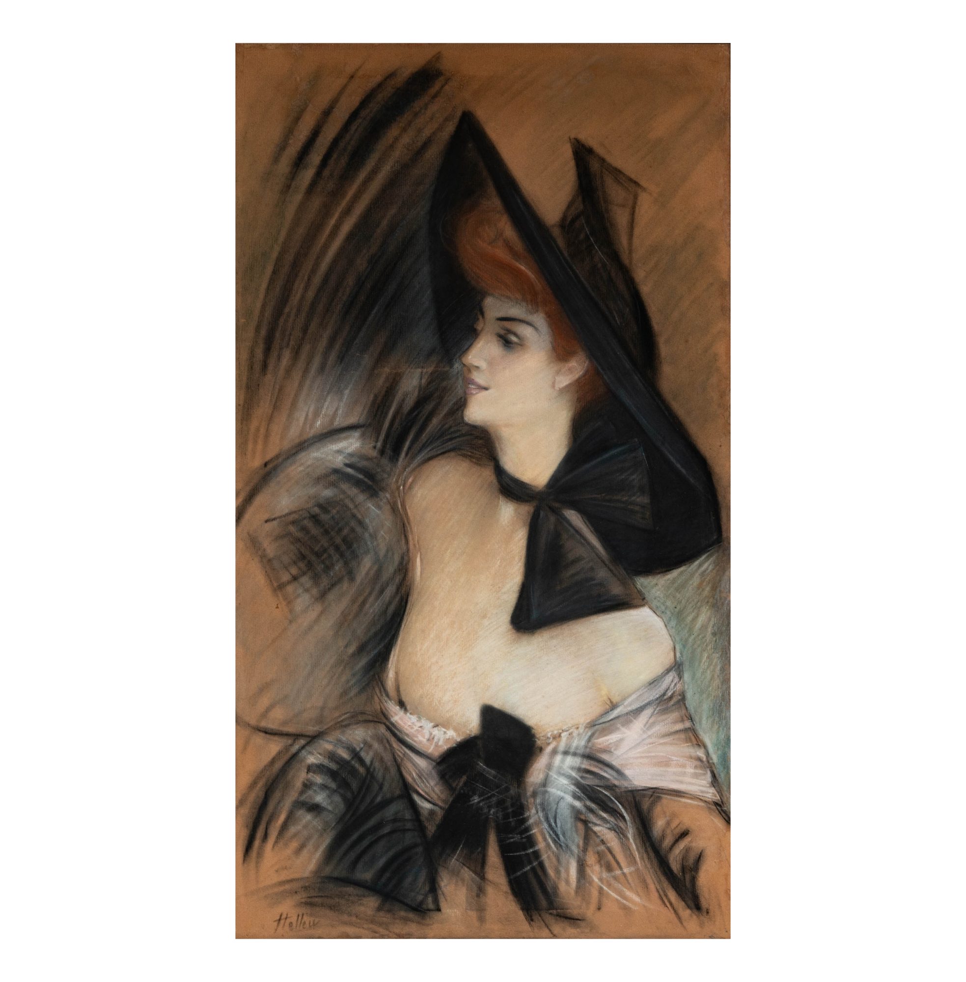 After Paul Cesar Helleu (1859 - 1927): Femme au Chapeau