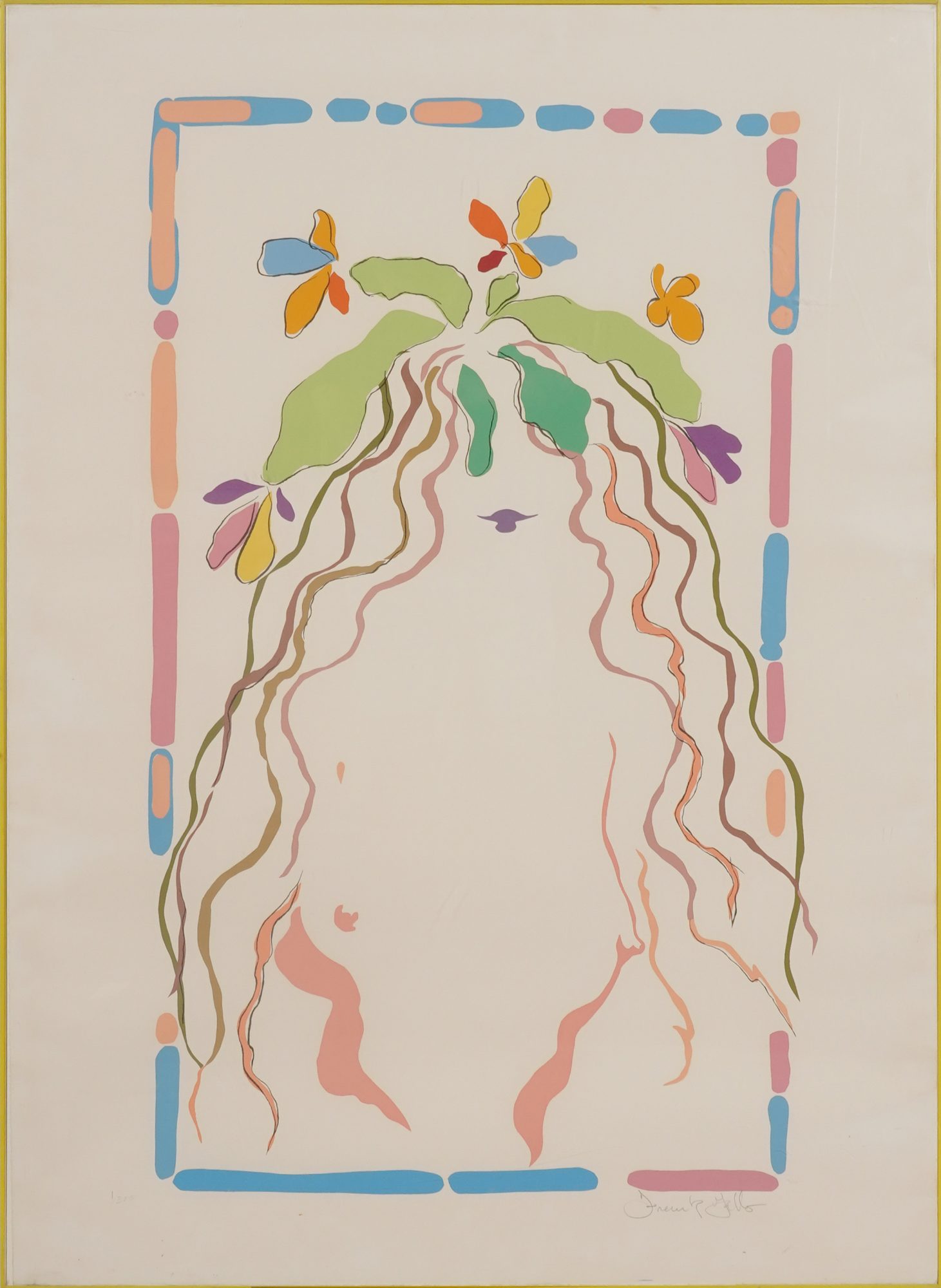 Frank Gallo (American, b. 1933): Pastel Flowers
