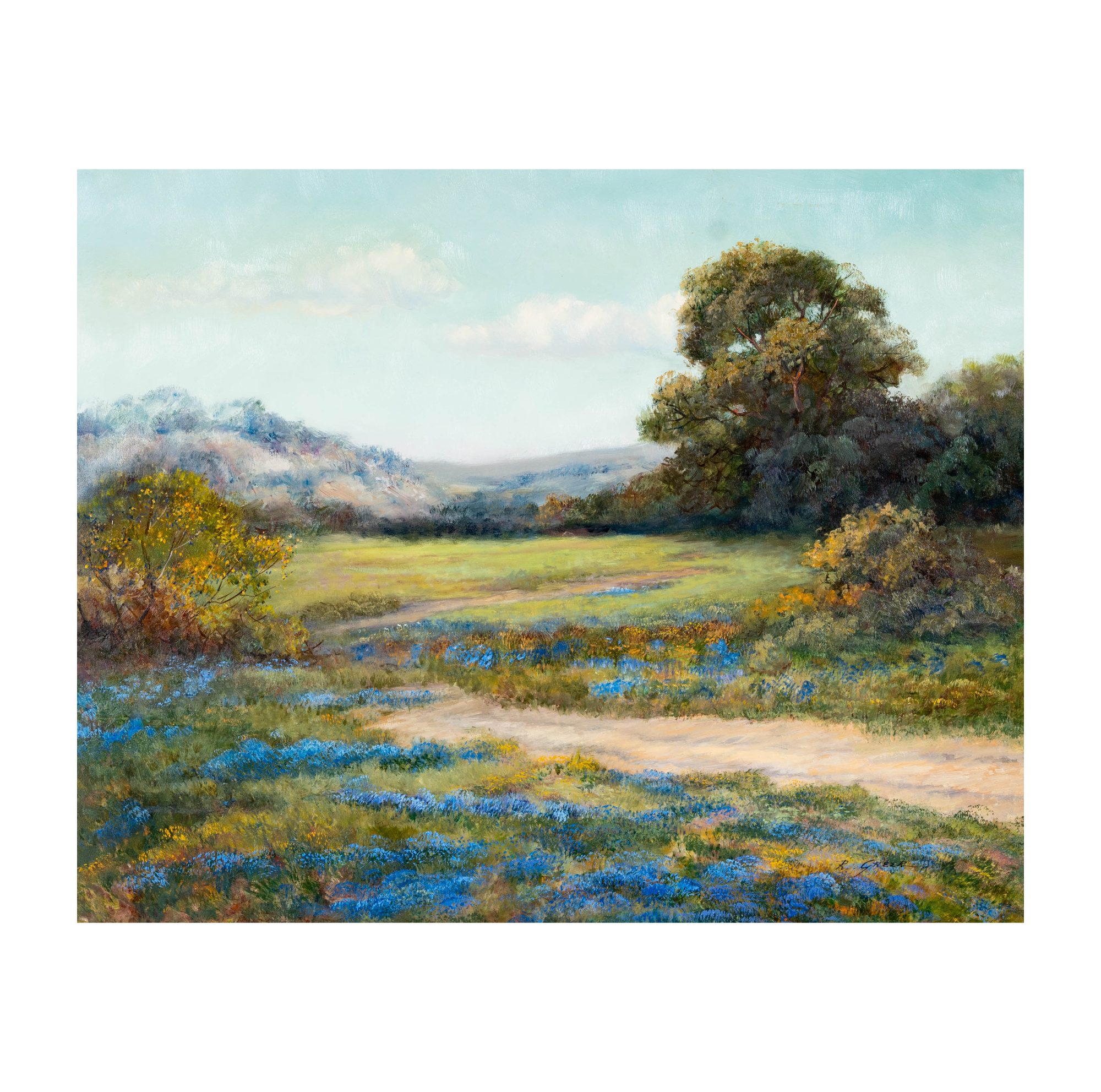 Ruth Greer (1936 - 2004), Blue Bonnet Landscape