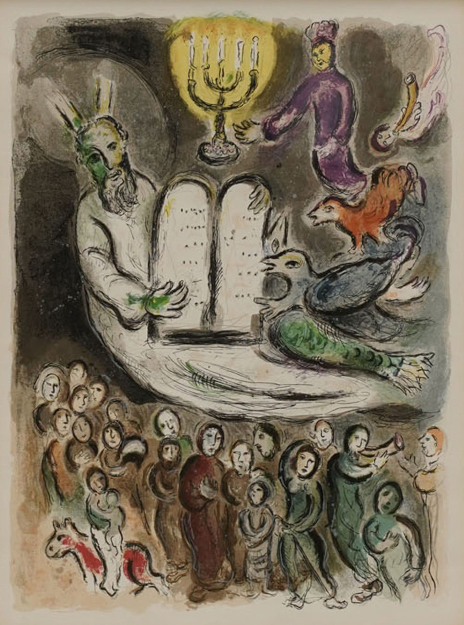 After Marc Chagall, Exodus Tablet