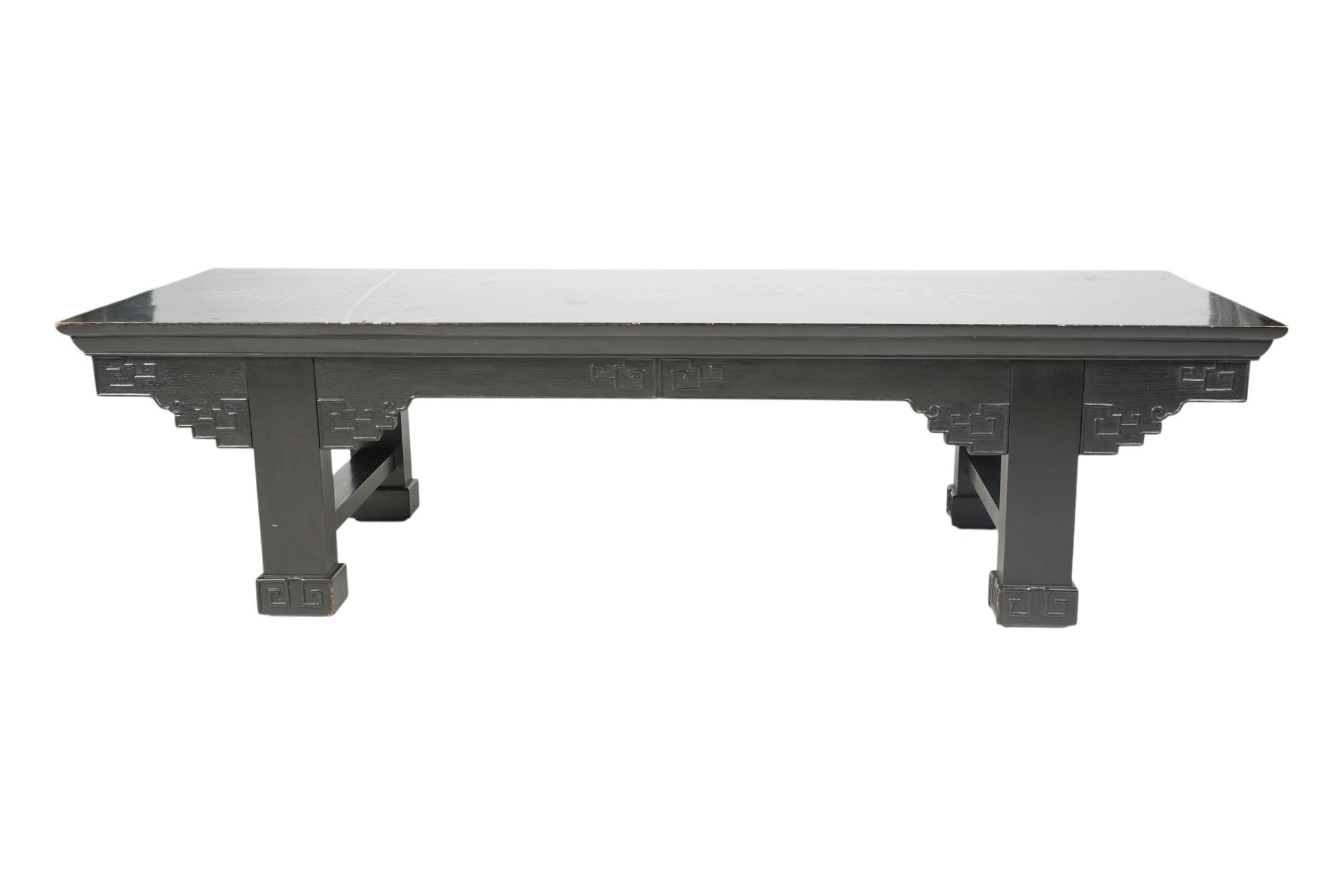 Chinese Decorated Hardwood Low Table