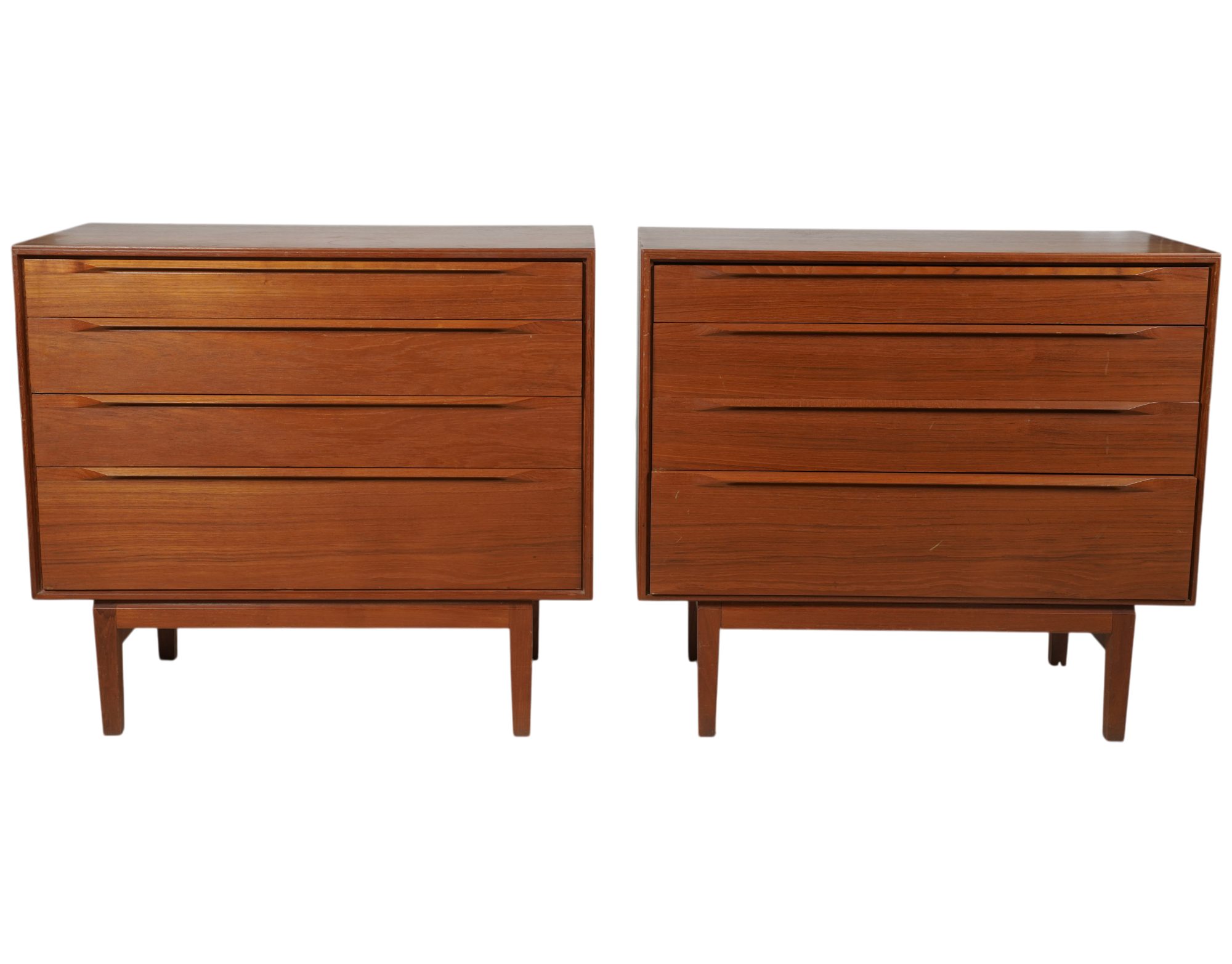 Pair of Mid-Century Teak Chest of Drawers