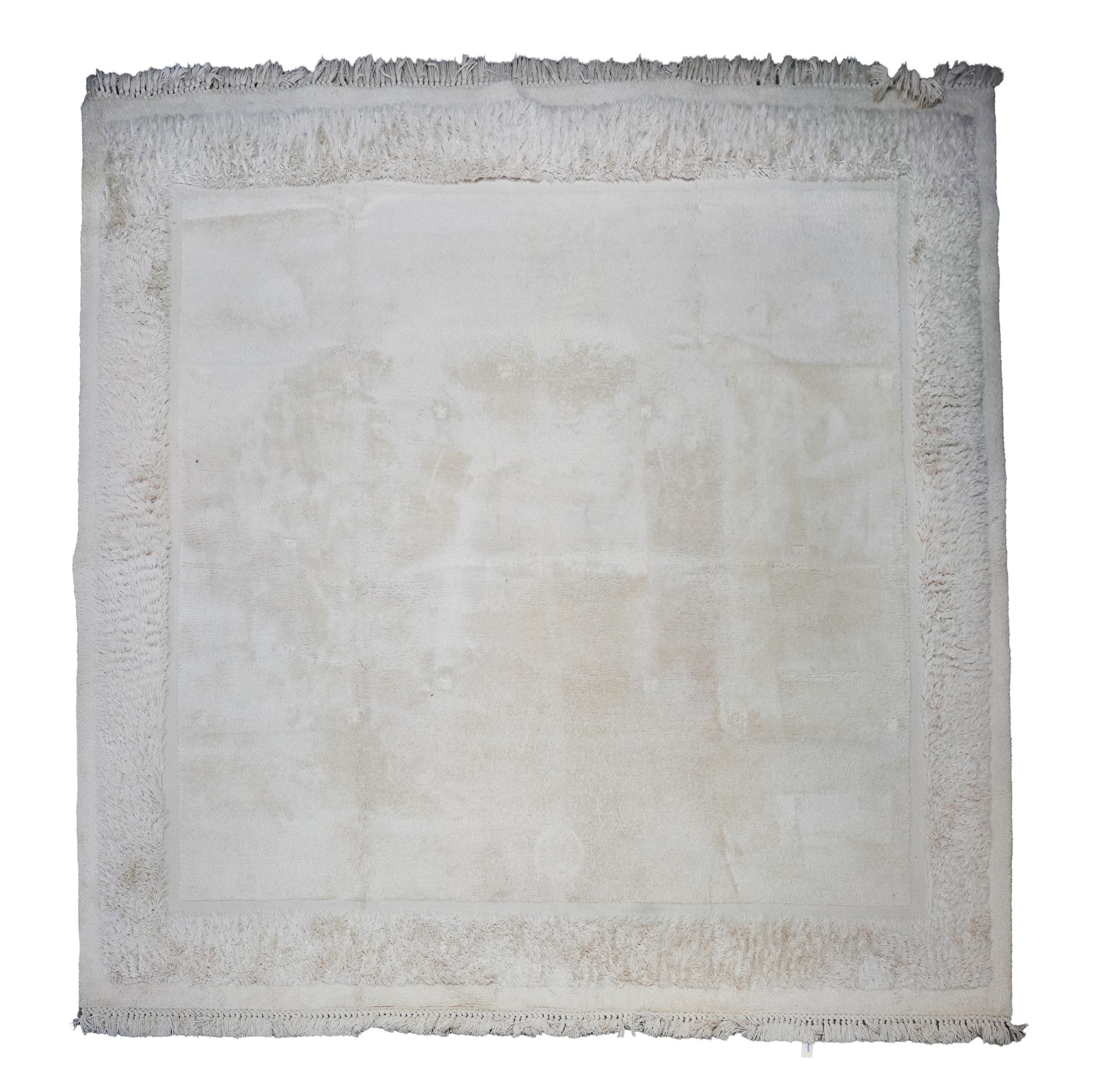 Large White Shag Area Rug 17'1" x 16'2"
