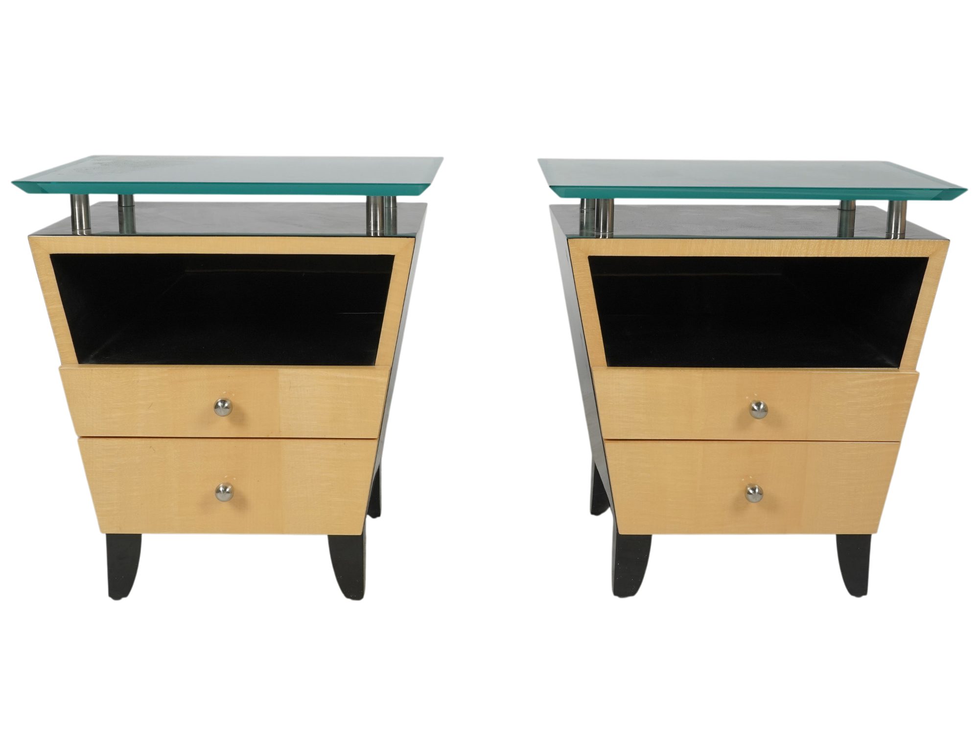 Pair of Enrique Garcel Nightstands