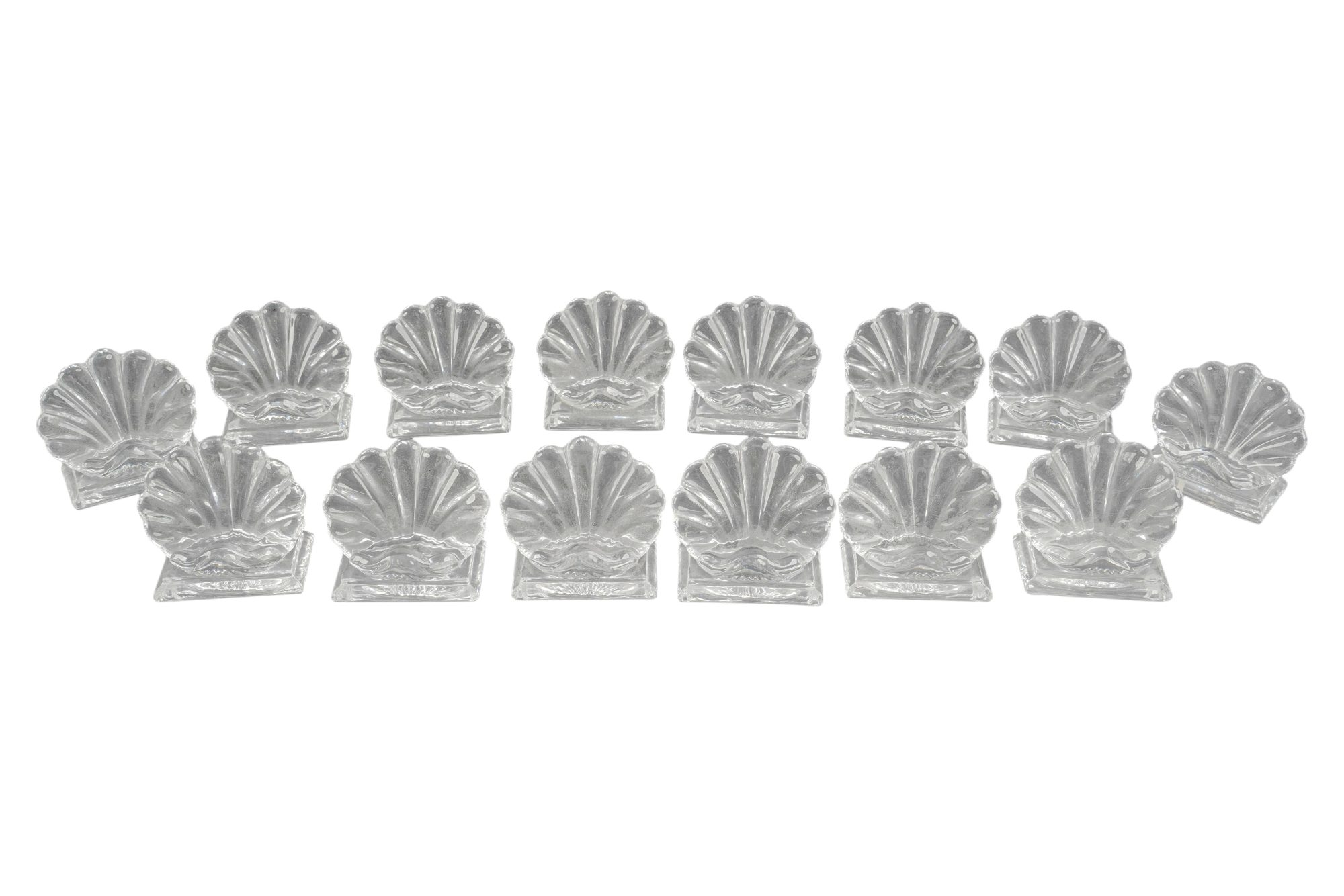 A Set of 14 Baccarat Crystal Placeholders