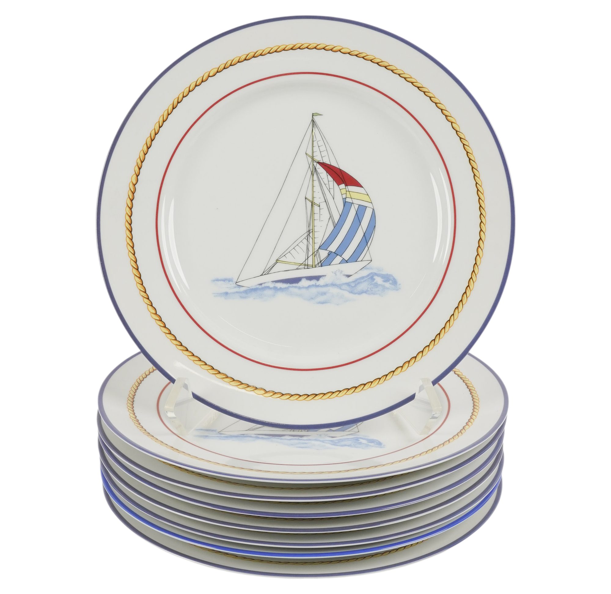Set of Eight Tiffany and Co. Dinner Plates