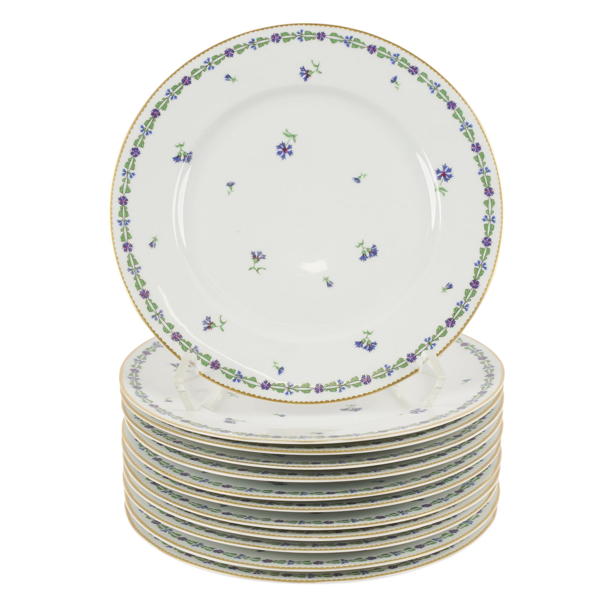 A Set of Twelve Tiffany and Co. Villandry Dinner Plates