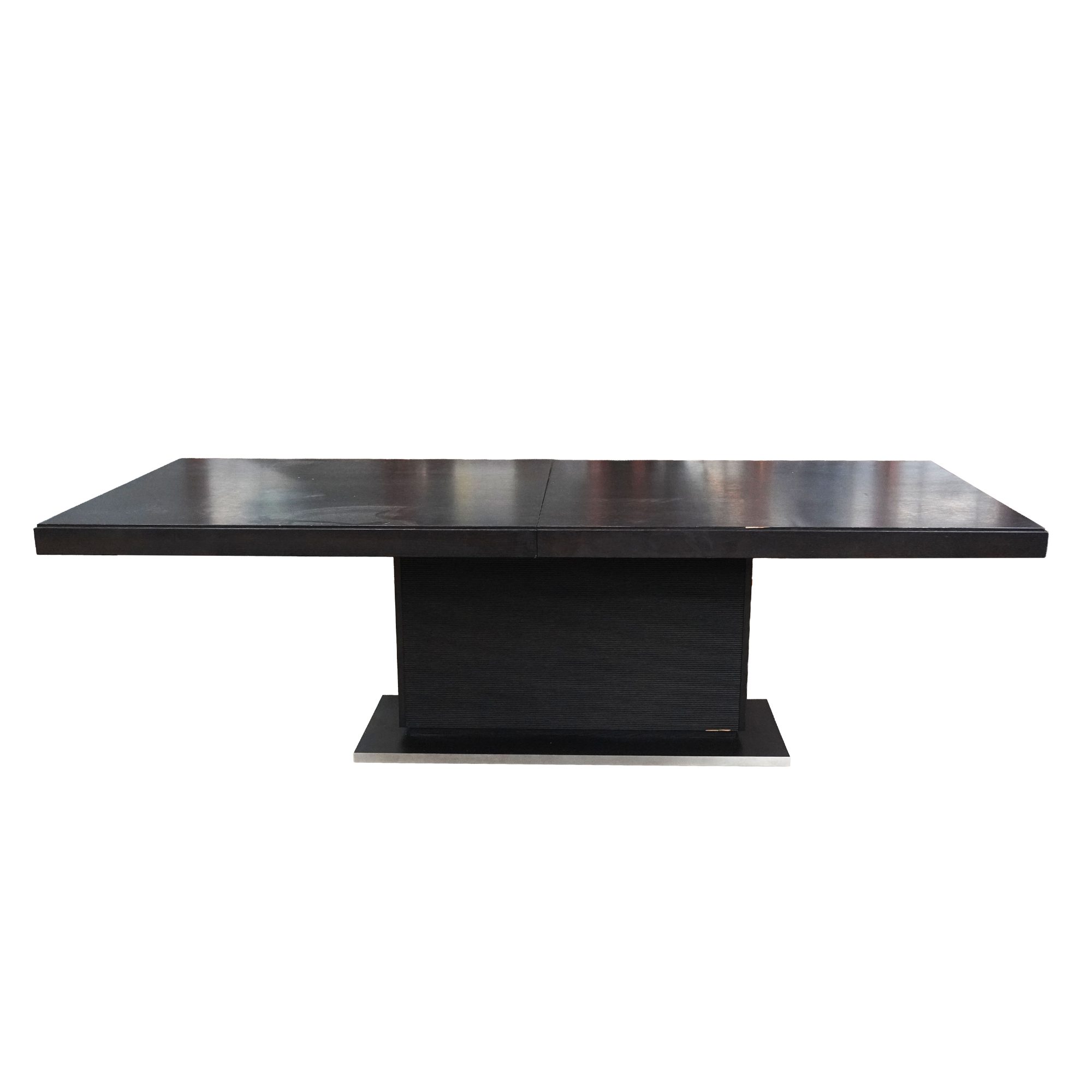 Ceccotti Collezioni, Macassar Ebony and Steel Dining Table