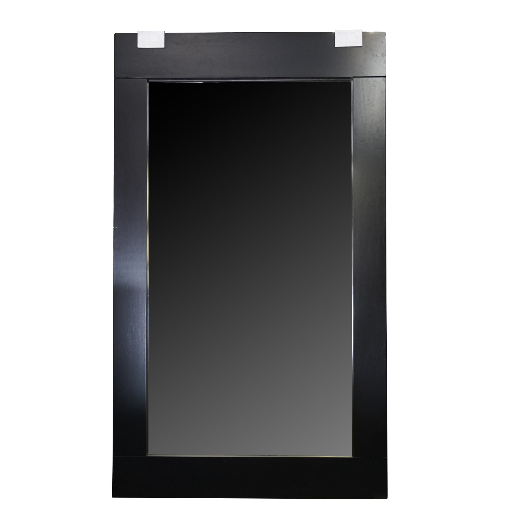 Large Holly Hunt Ebonized Frame Mirror