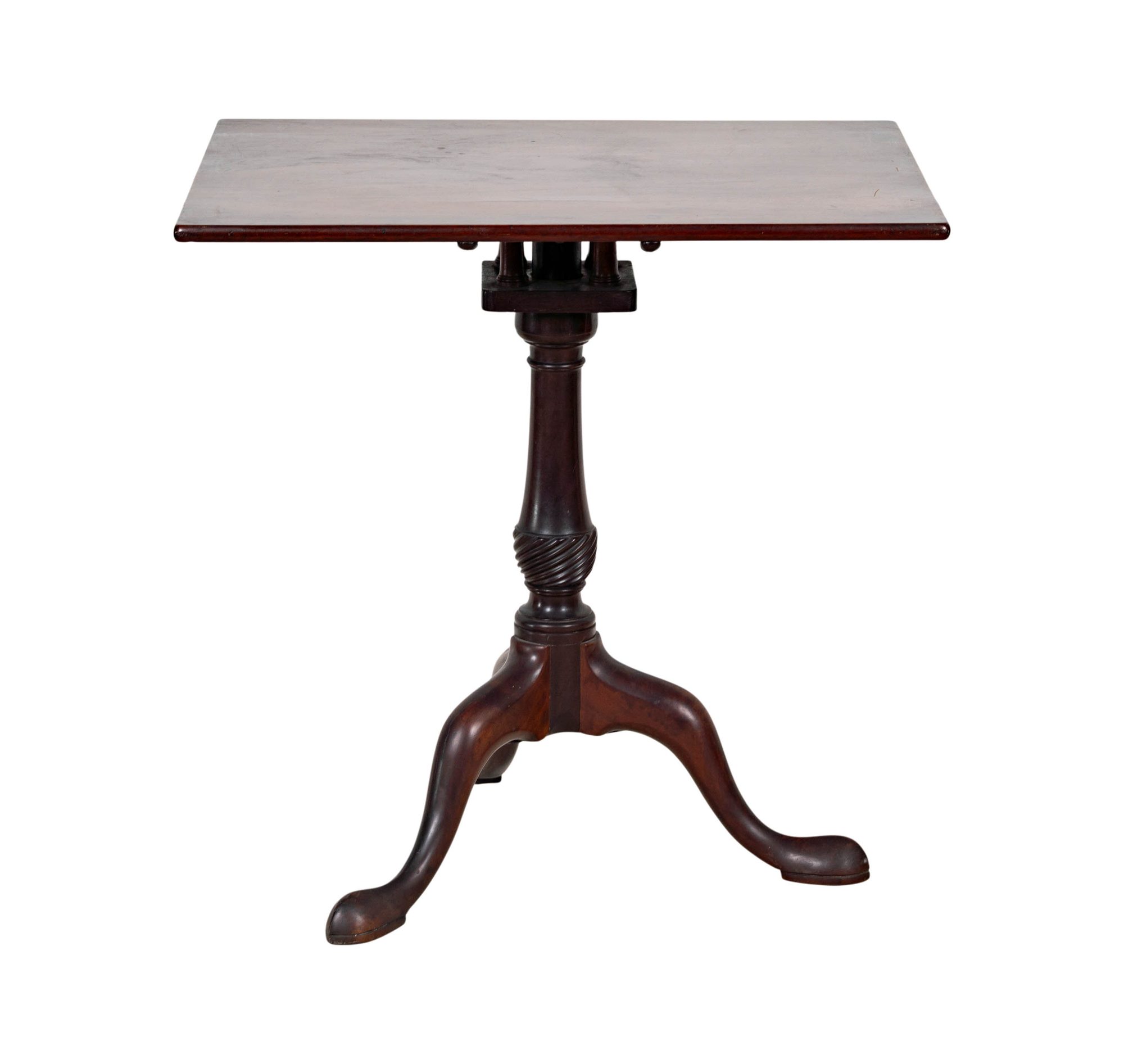 A Georgian-Style Mahogany Birdcage Tripod Table