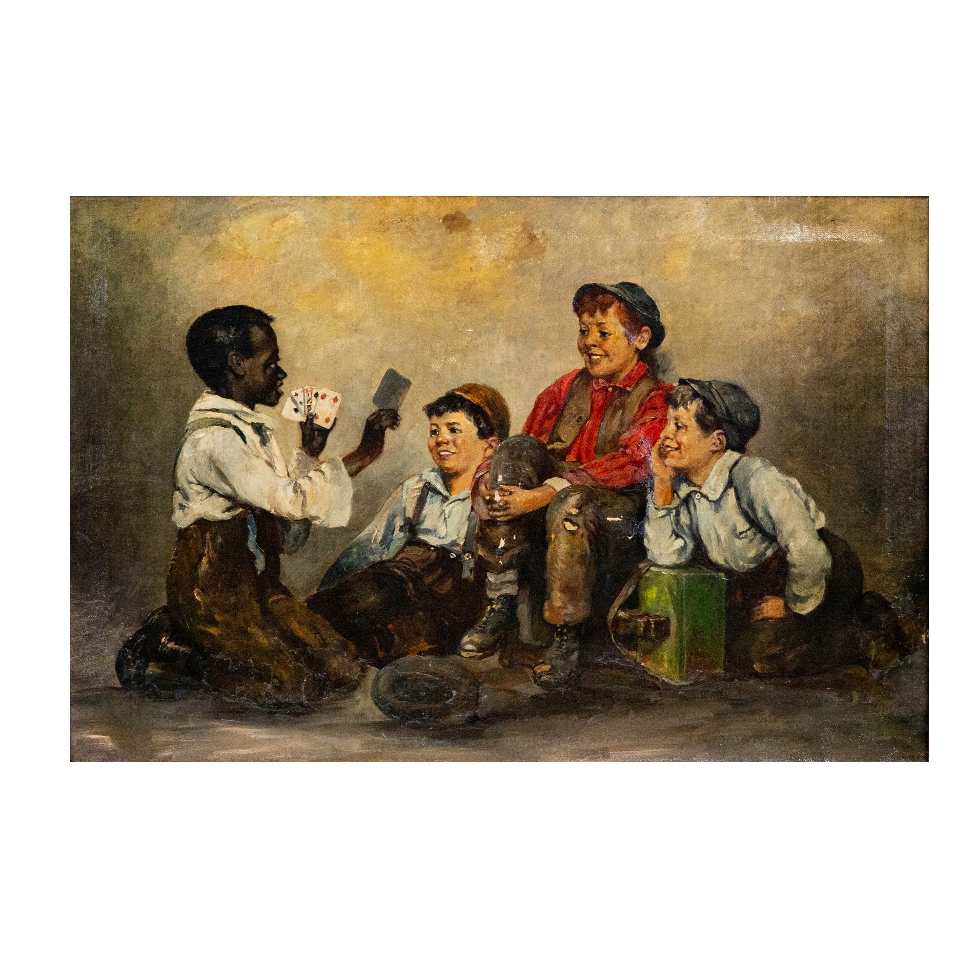 Attributed to John George Brown (1831 - 1913): Card Tricks