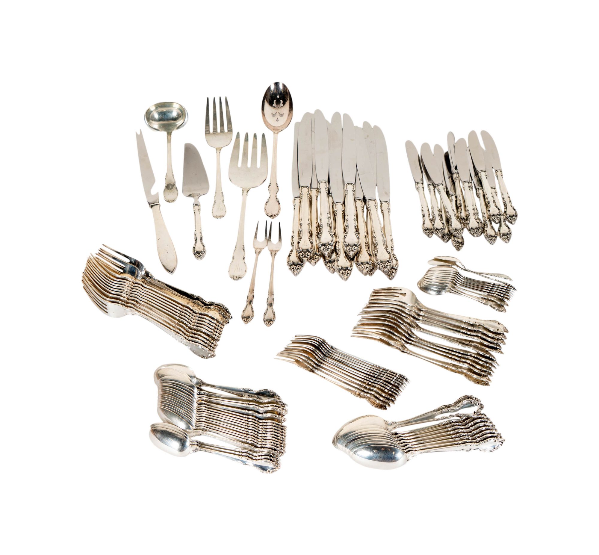 Lunt Sterling Flatware Service for 12