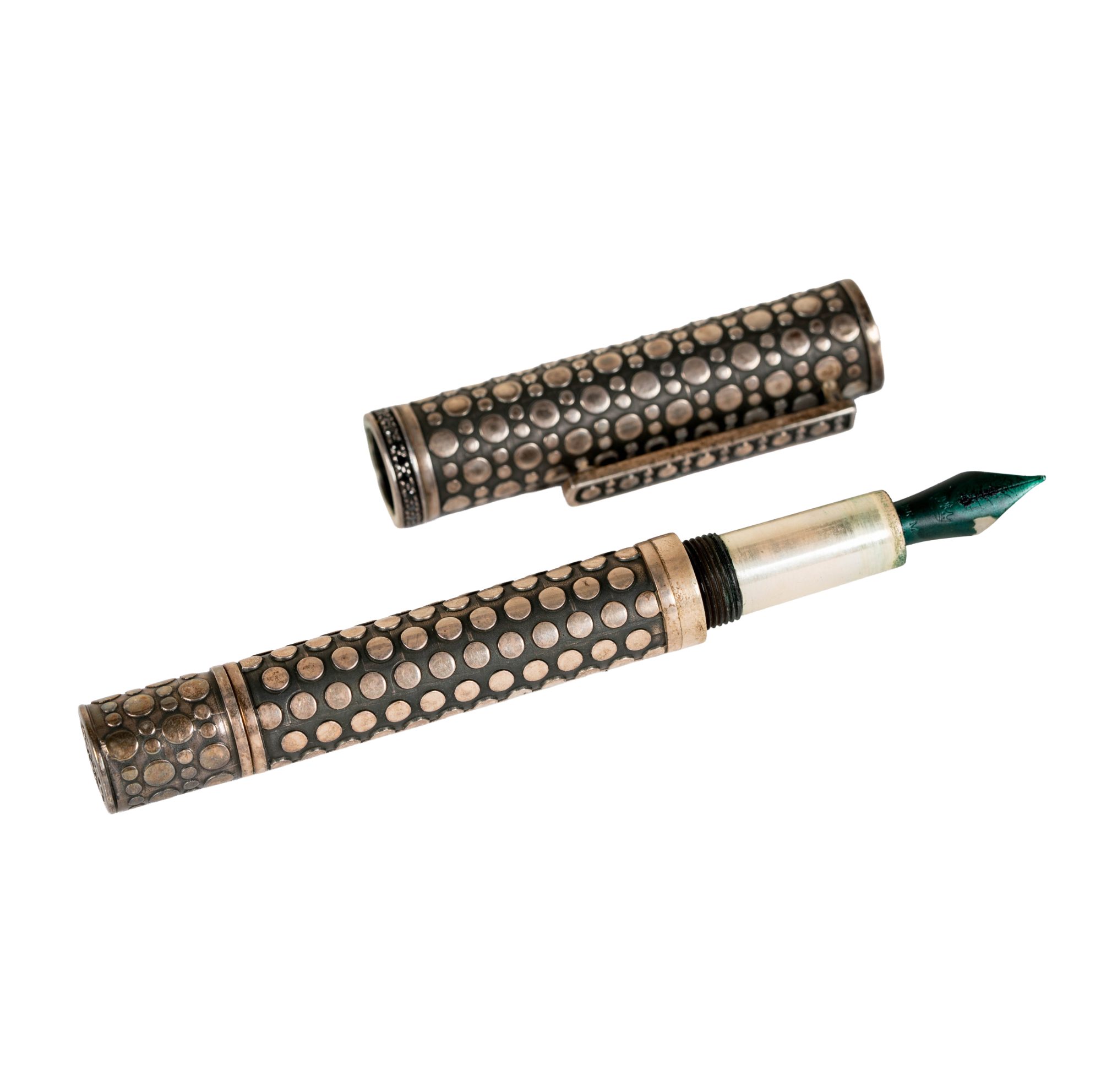 Krone Nailhead Sterling Silver Fountain Pen