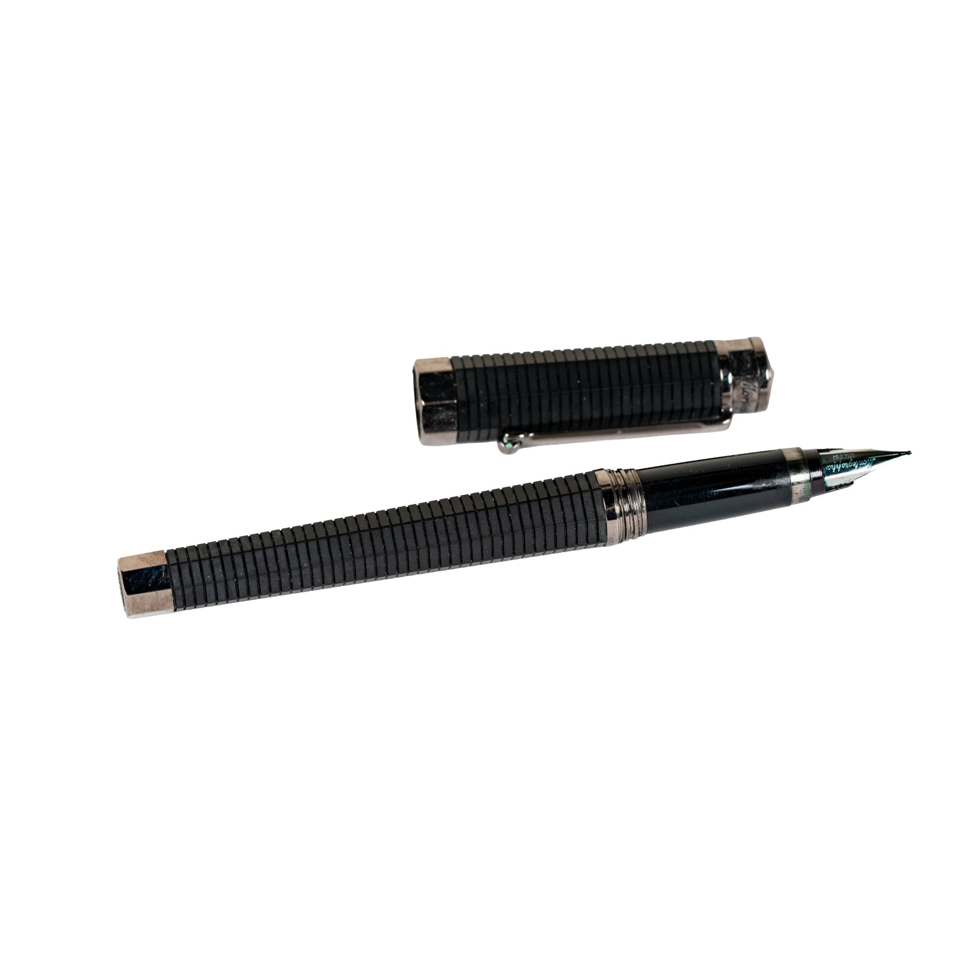 Montegrappa NeroUno Linea Chrome Trim Fountain Pen