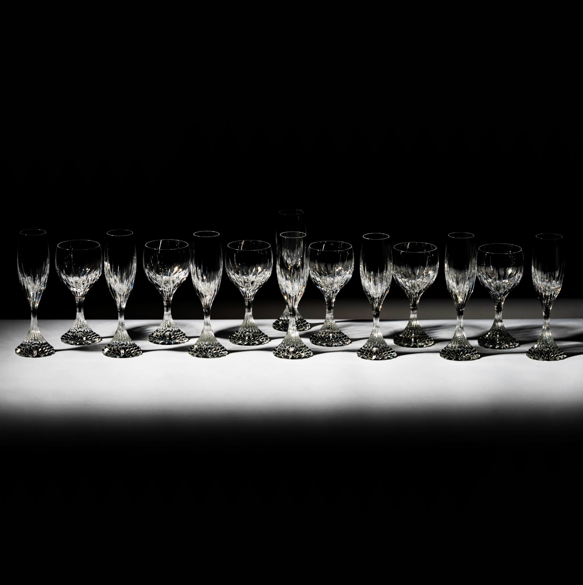 A Collection of Baccarat Massena Crystal Stemware