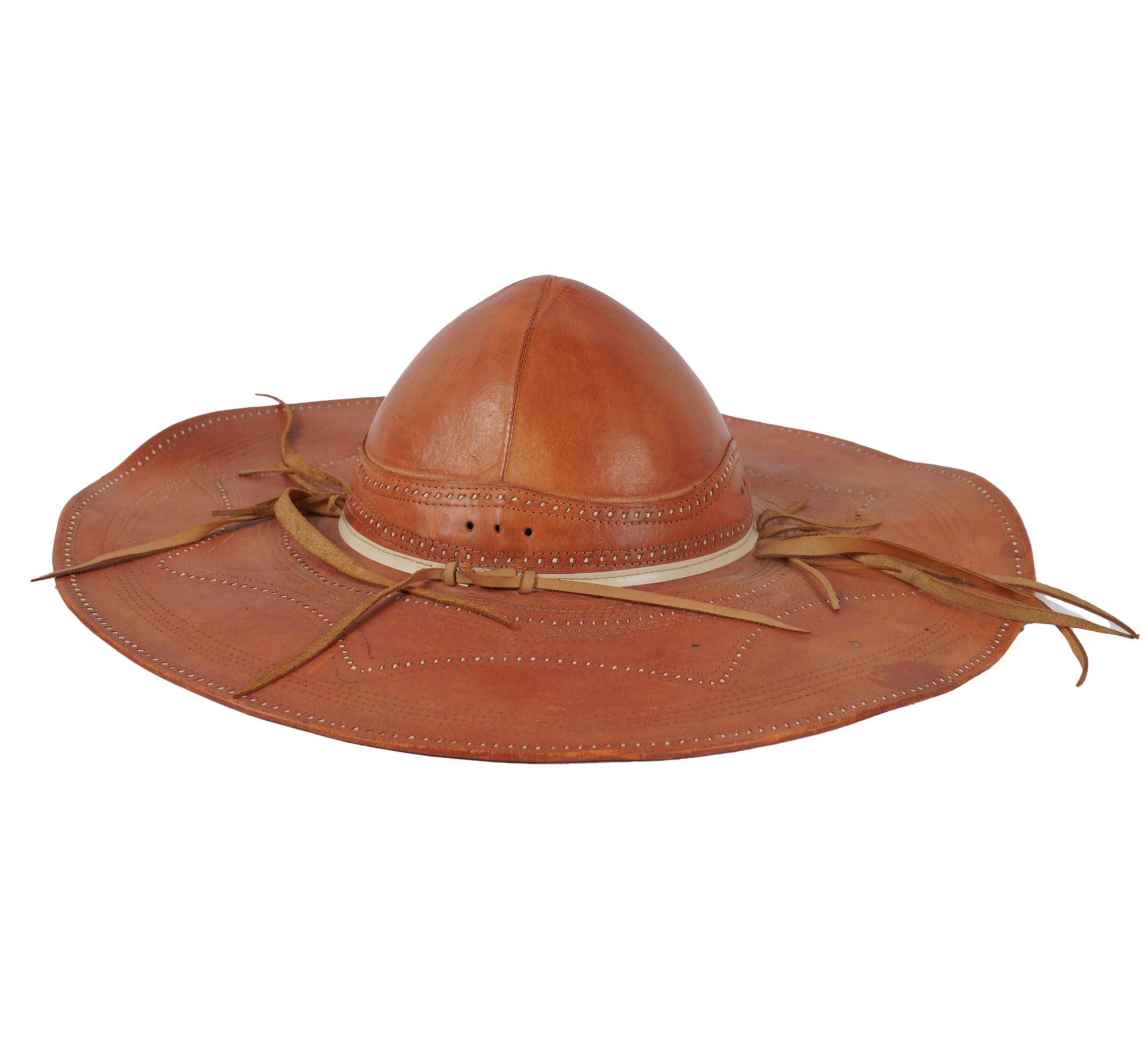 Marlon Brando Signed Mexican Leather Sombrero