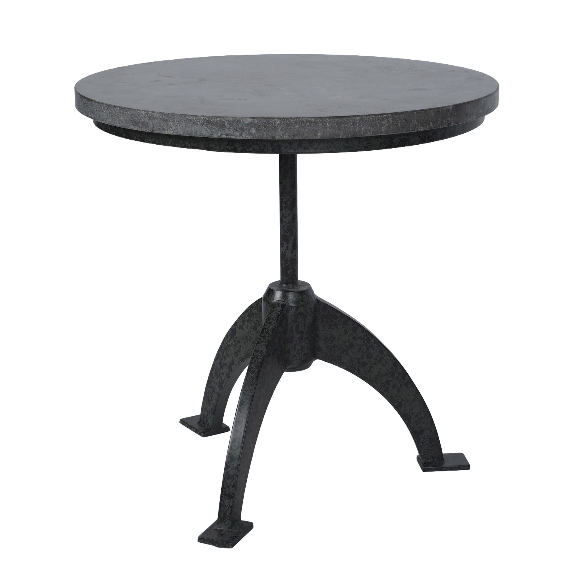 A Restoration Hardware Stone and Metal Cocktail Stand