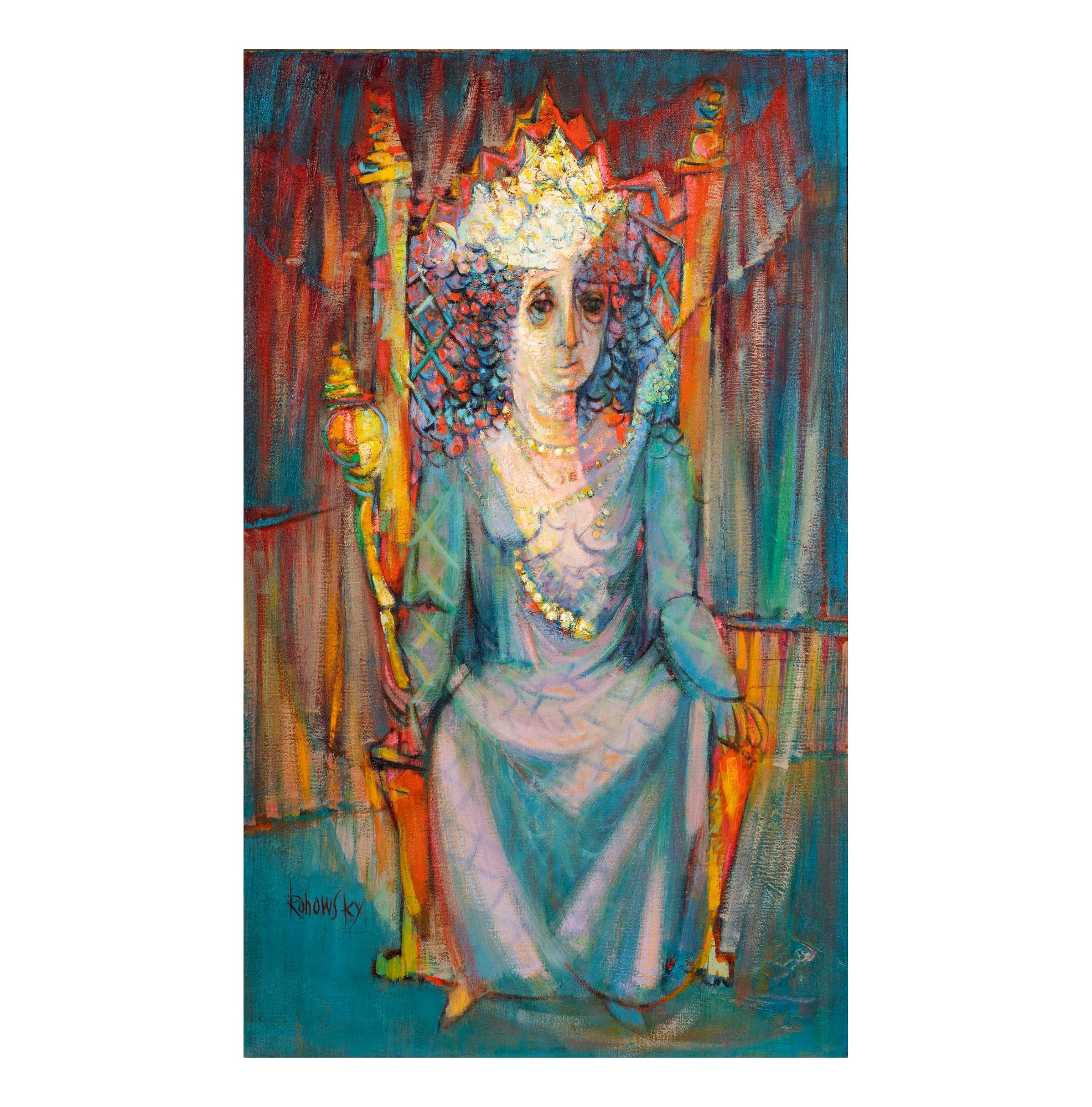 Seated Figure with Crown