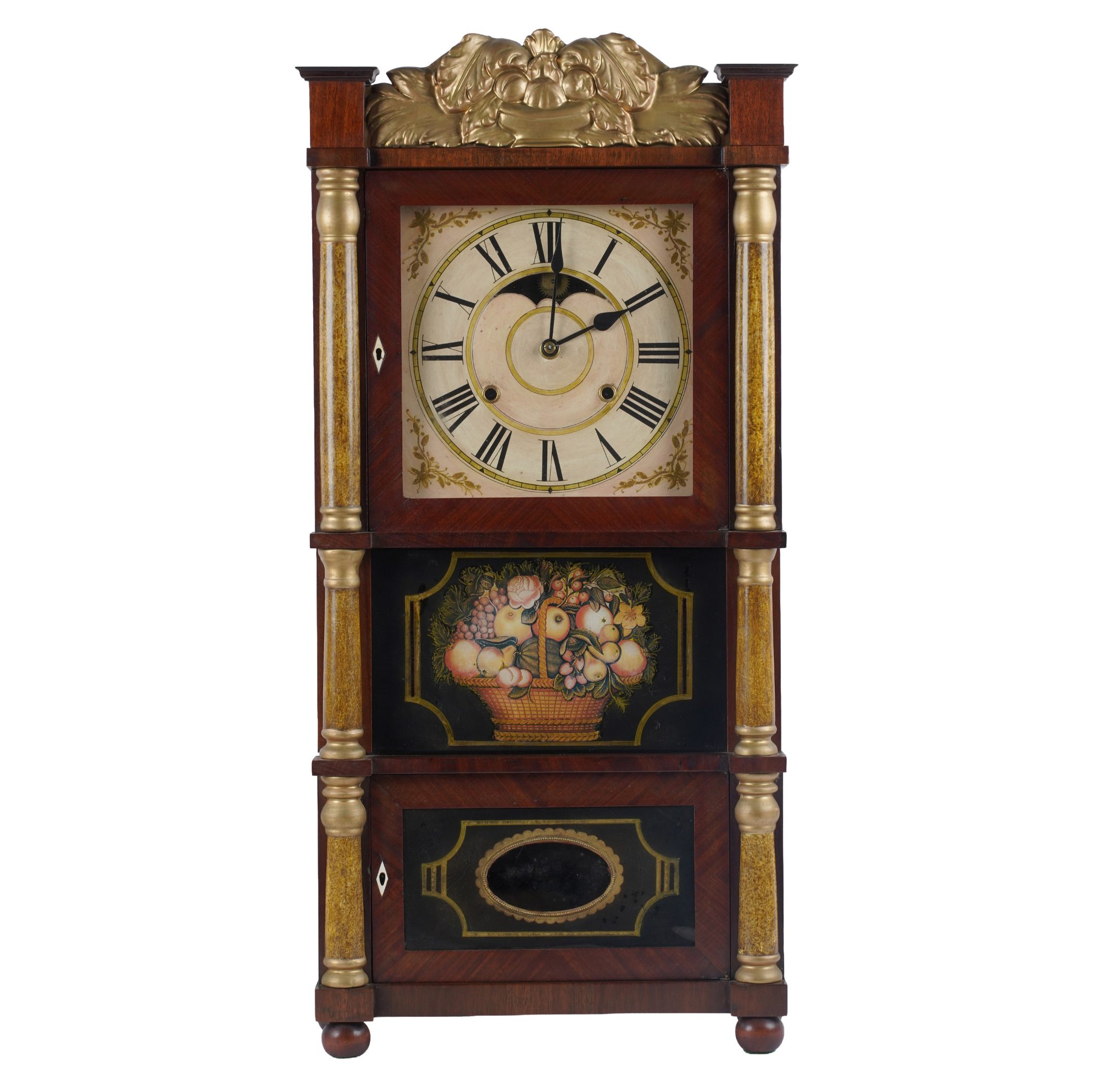 Antique Birge and Ives Triple Decker Shelf Clock