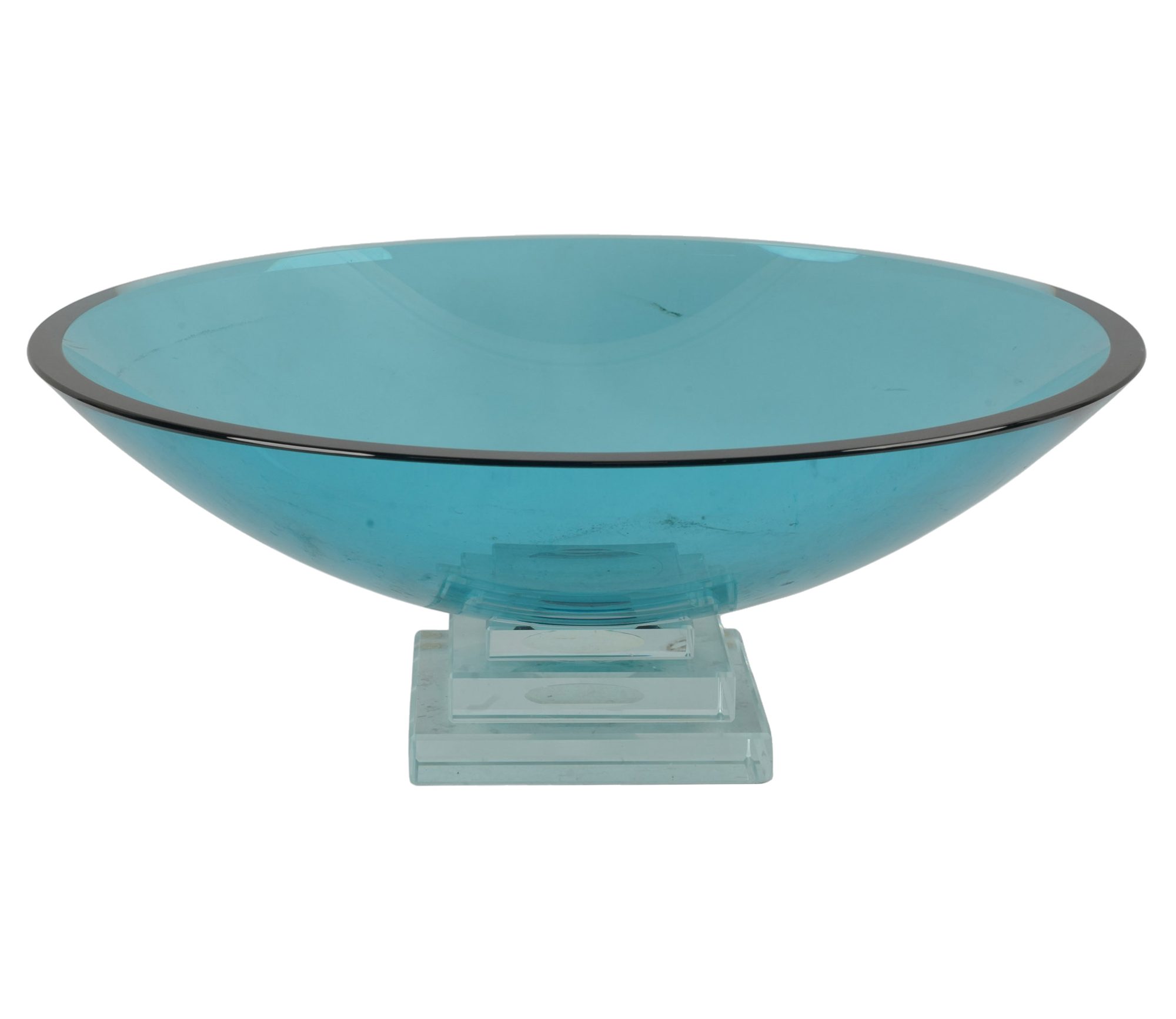 A Modern Glass Center-Piece Bowl