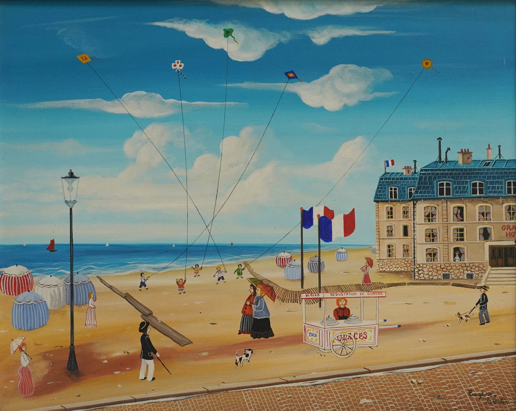 French Beach Scene
