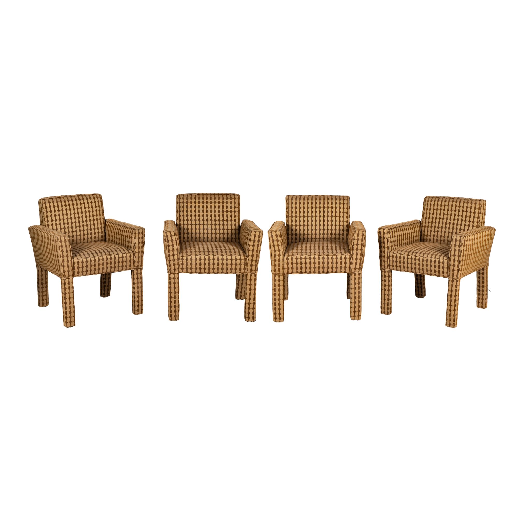 Four Contemporary Upholstered Game Chairs
