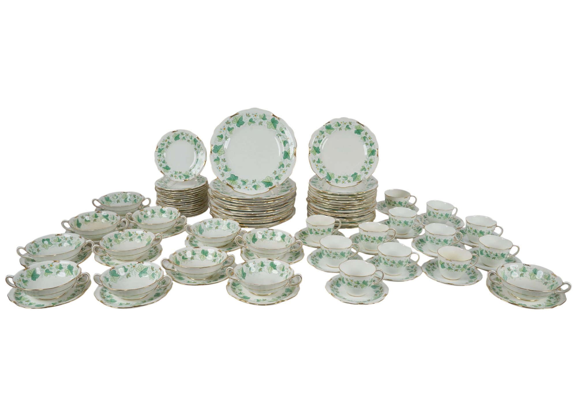 A Royal Crown Derby Maple Leaf Dinner Service