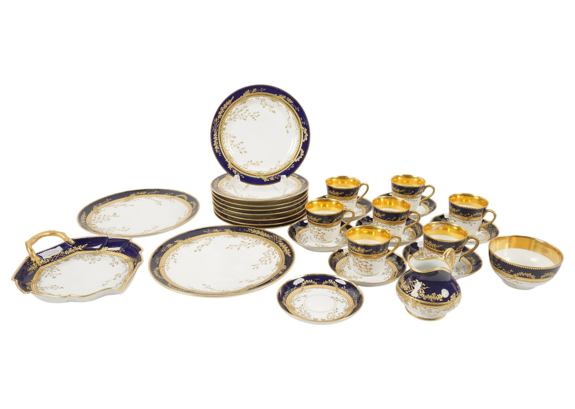 A Fischer and Mieg Porcelain Dessert Service