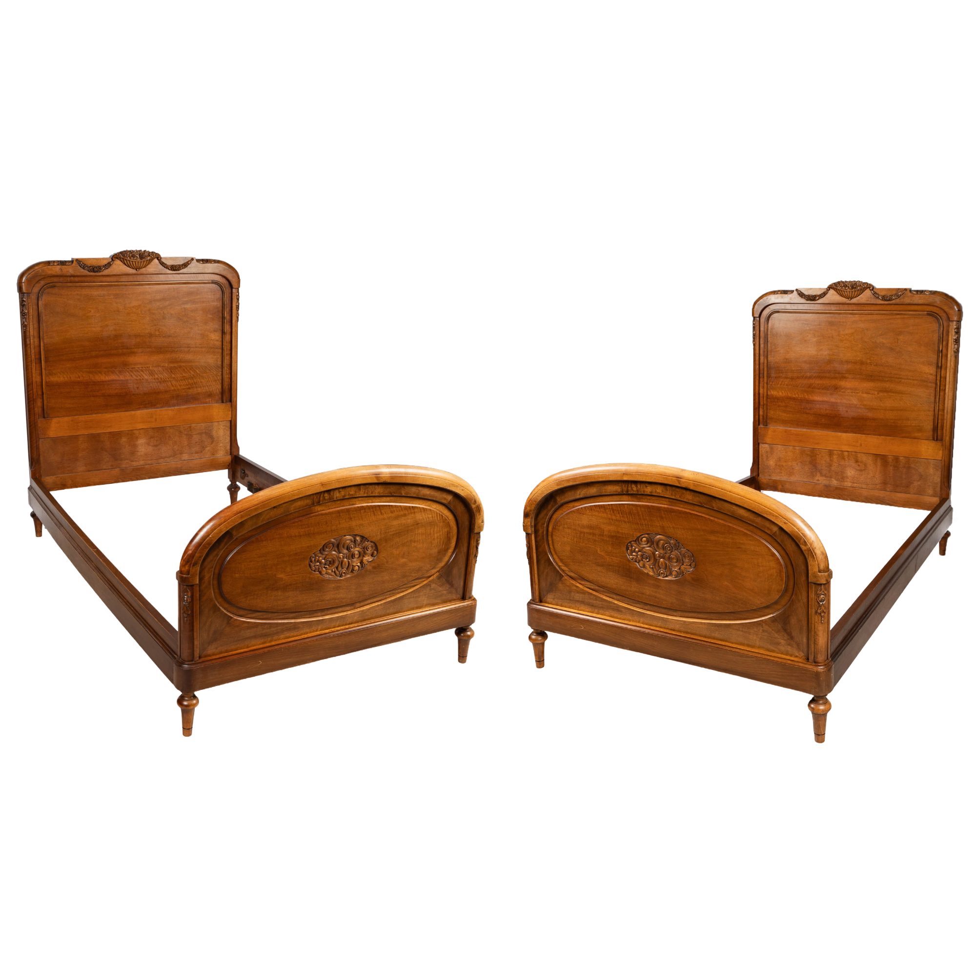 Pair of French Provincial Twin Beds