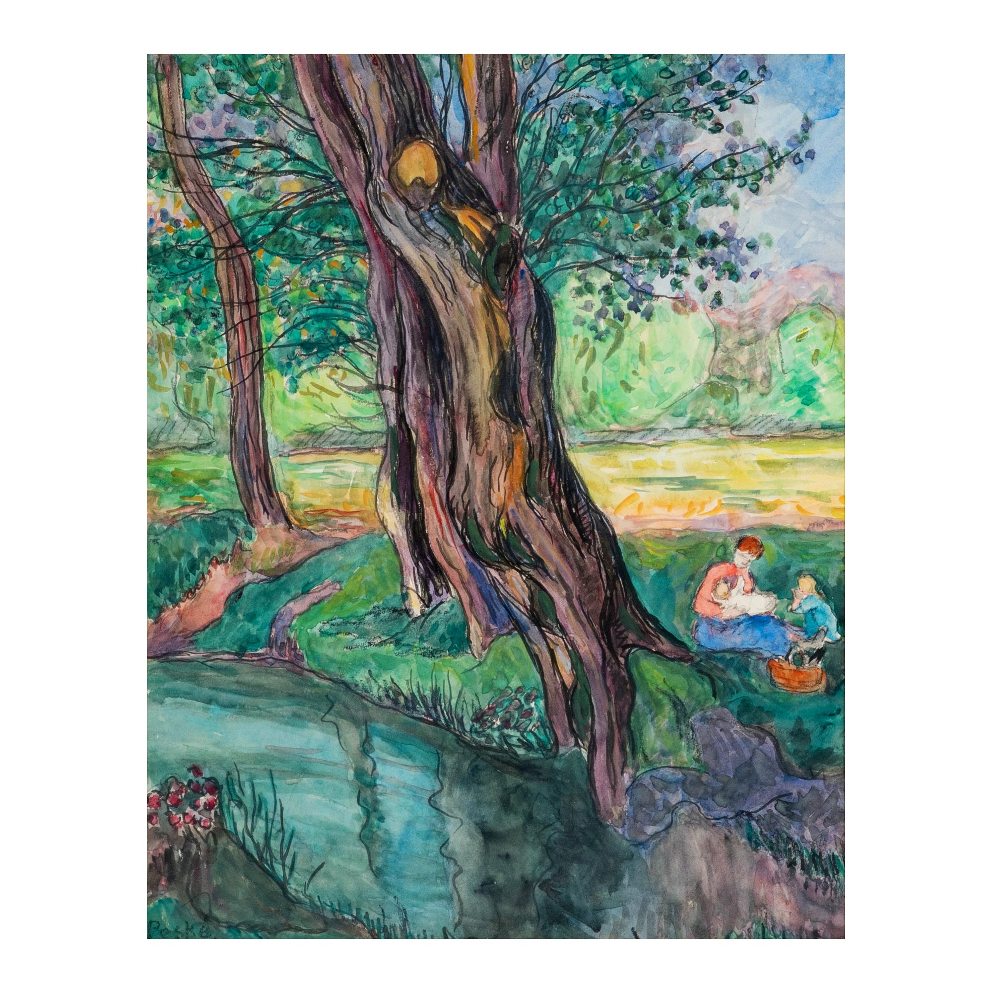 Forest Landscape with Figures
