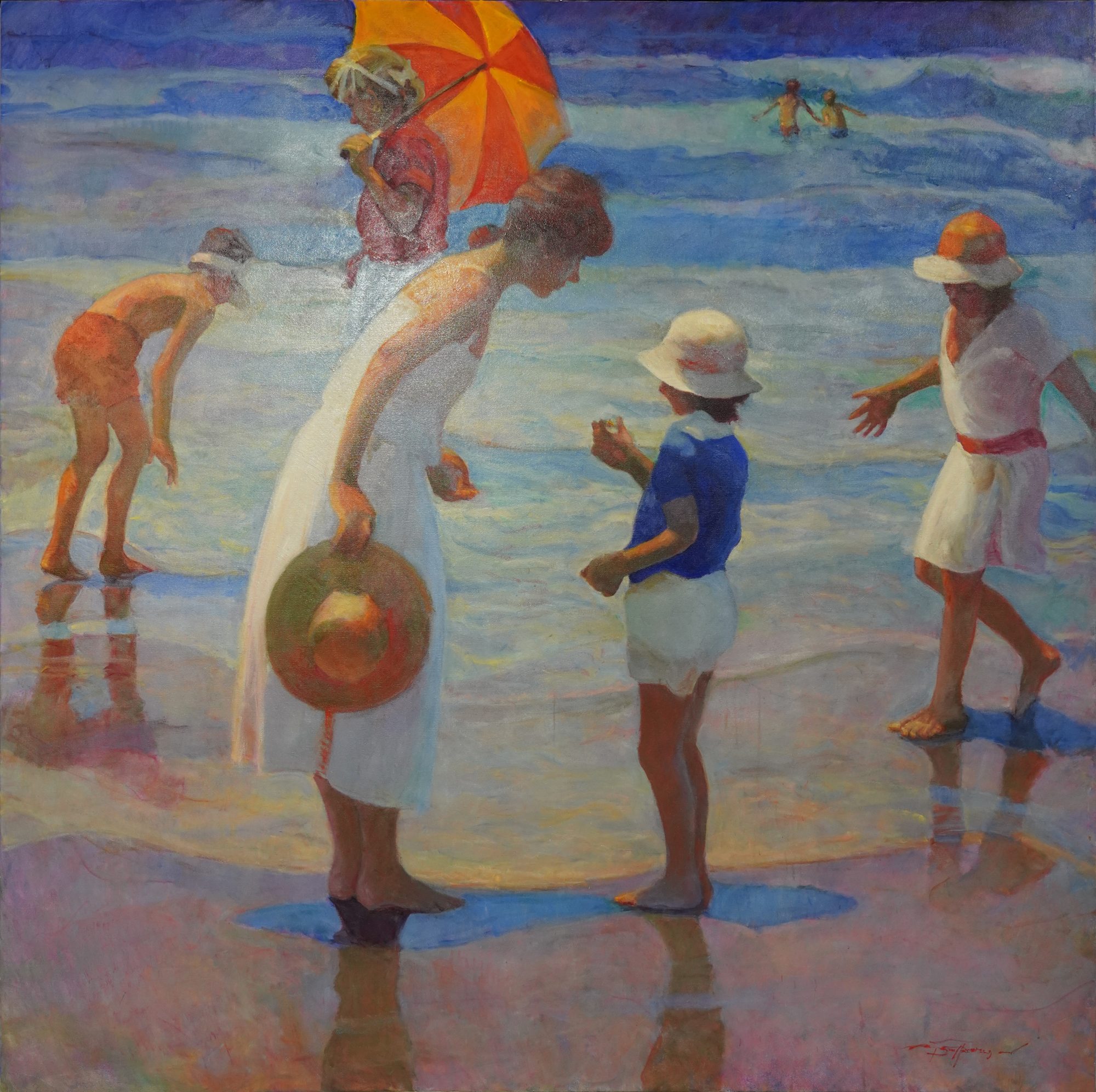 Playing at the Beach