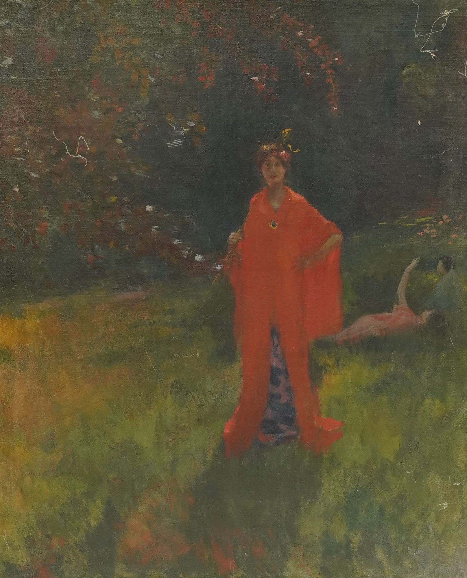 Portrait of a Lady in a Pastoral Landscape