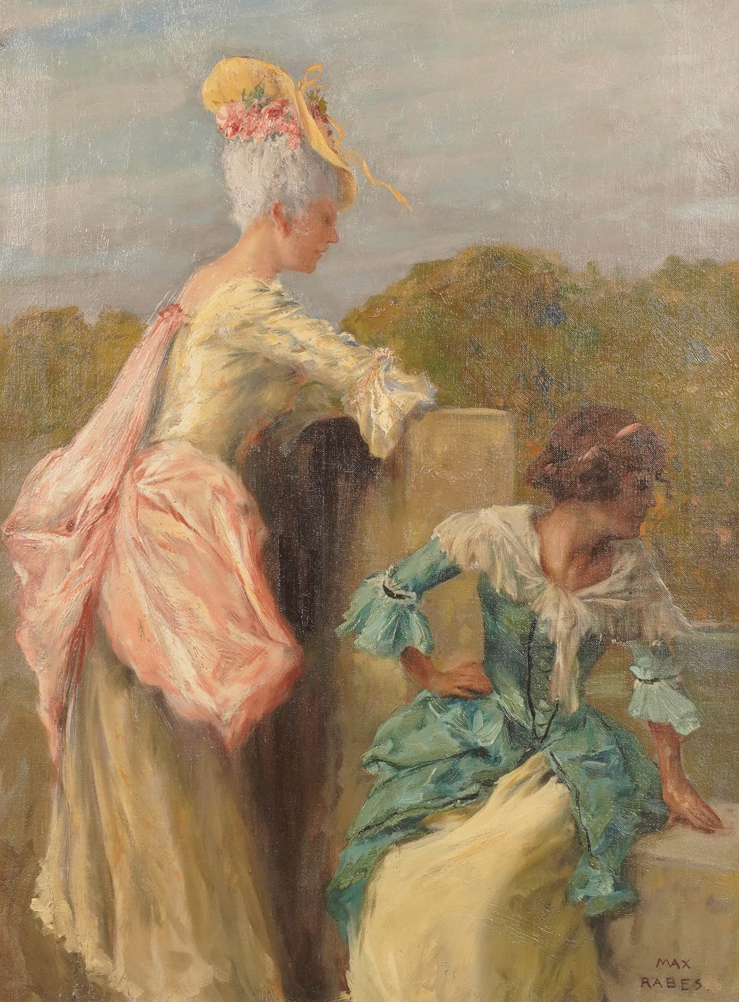 Ladies on a Terrace