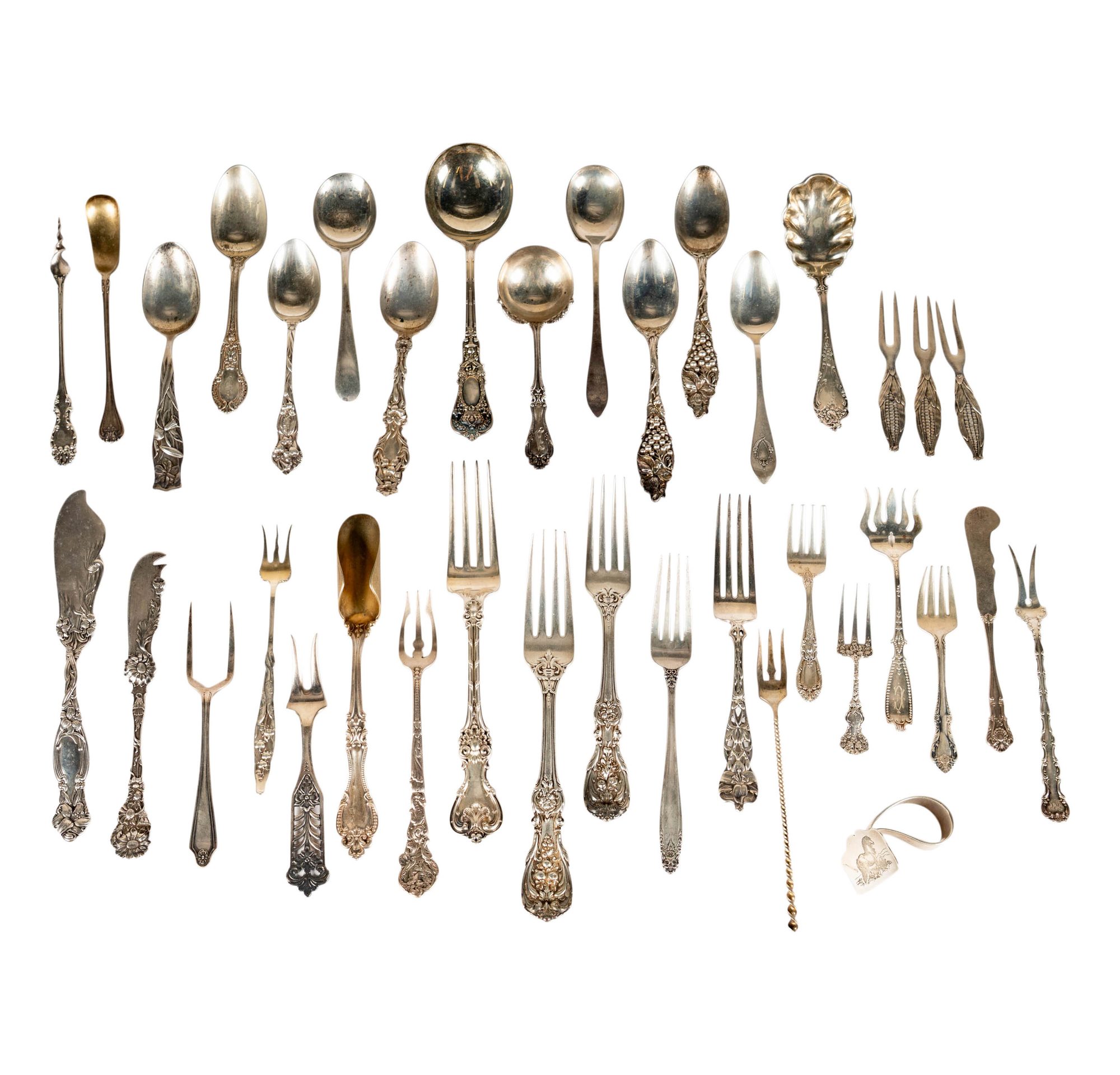 A Collection of Sterling Silver Utensils