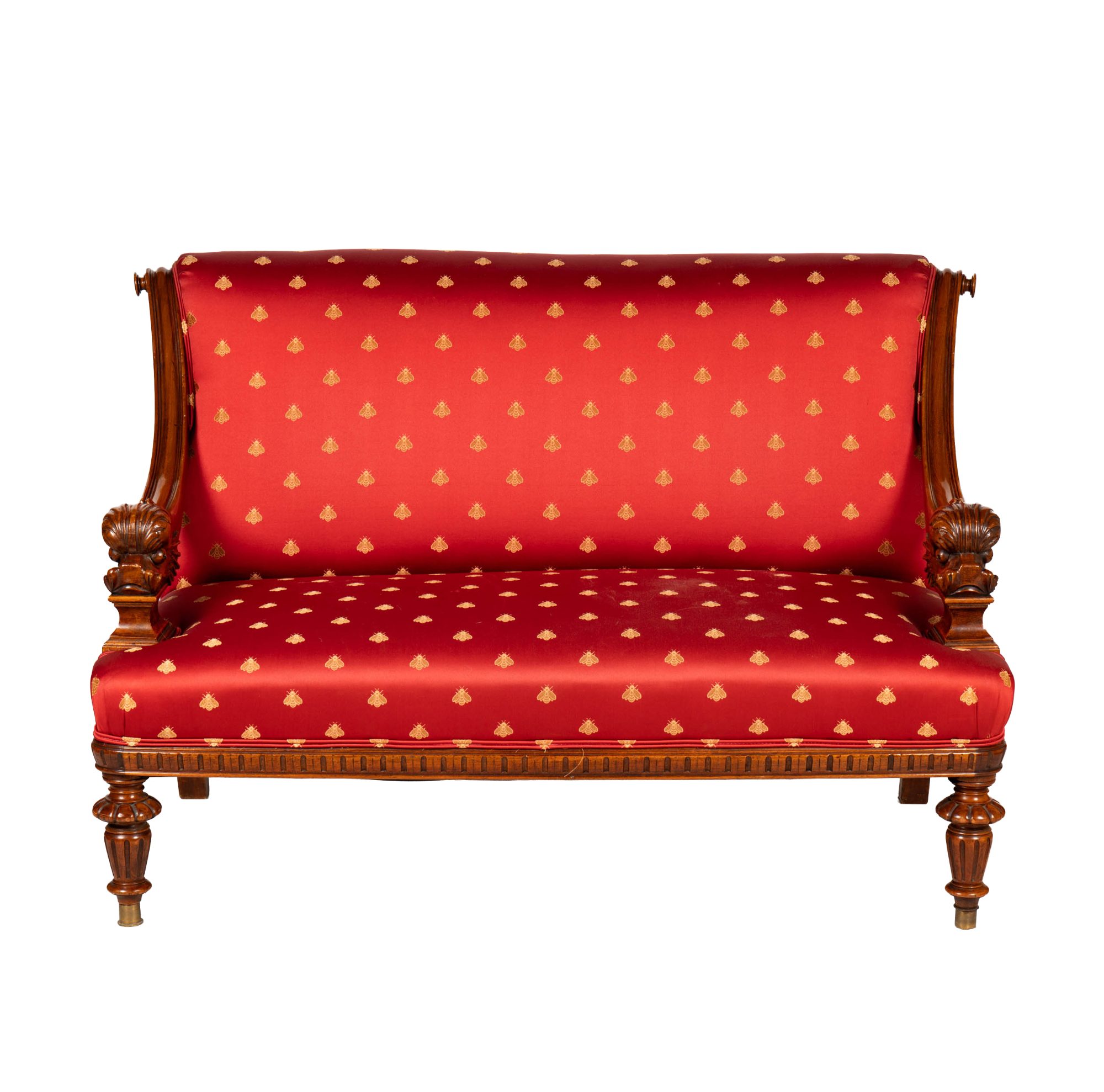 A Renaissance Revival Settee