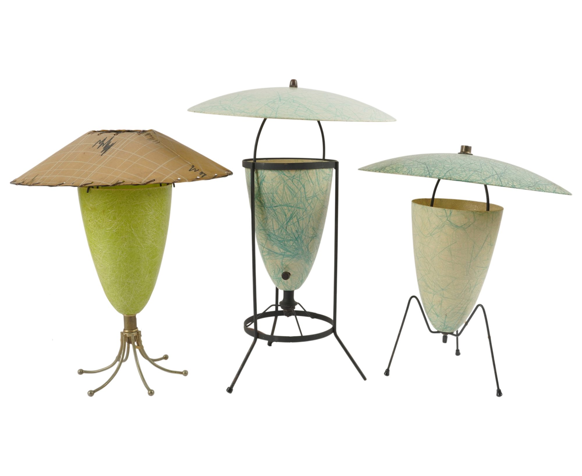 Three Bill Lam Style Table Lamps
